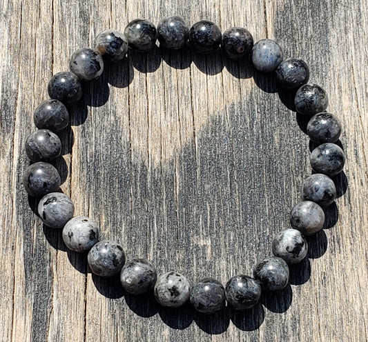 Larvikite Stretch Bracelet Mens Size Item JL98