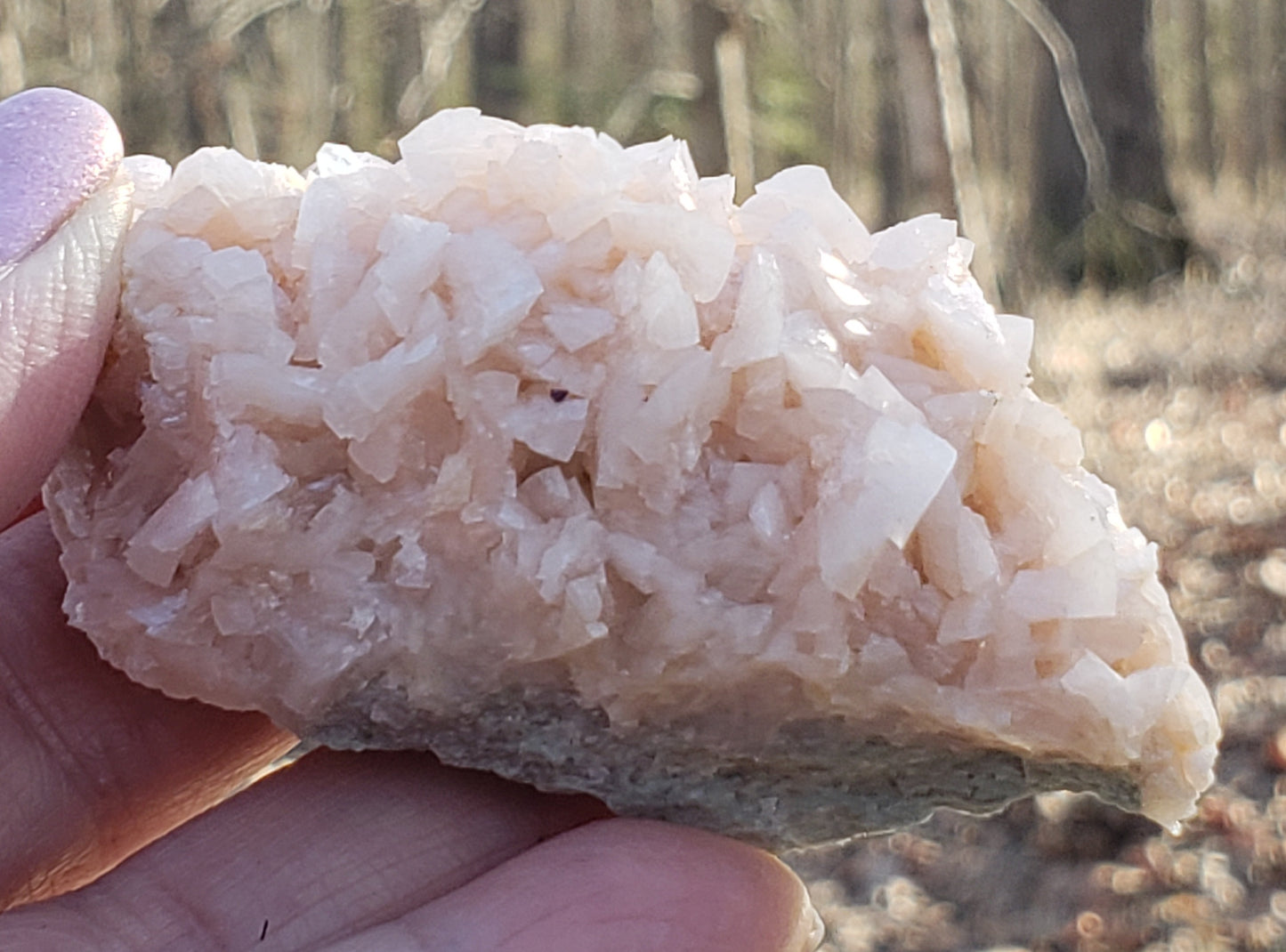 Pink Dolomite with Chalcopyrite Specimen SP139