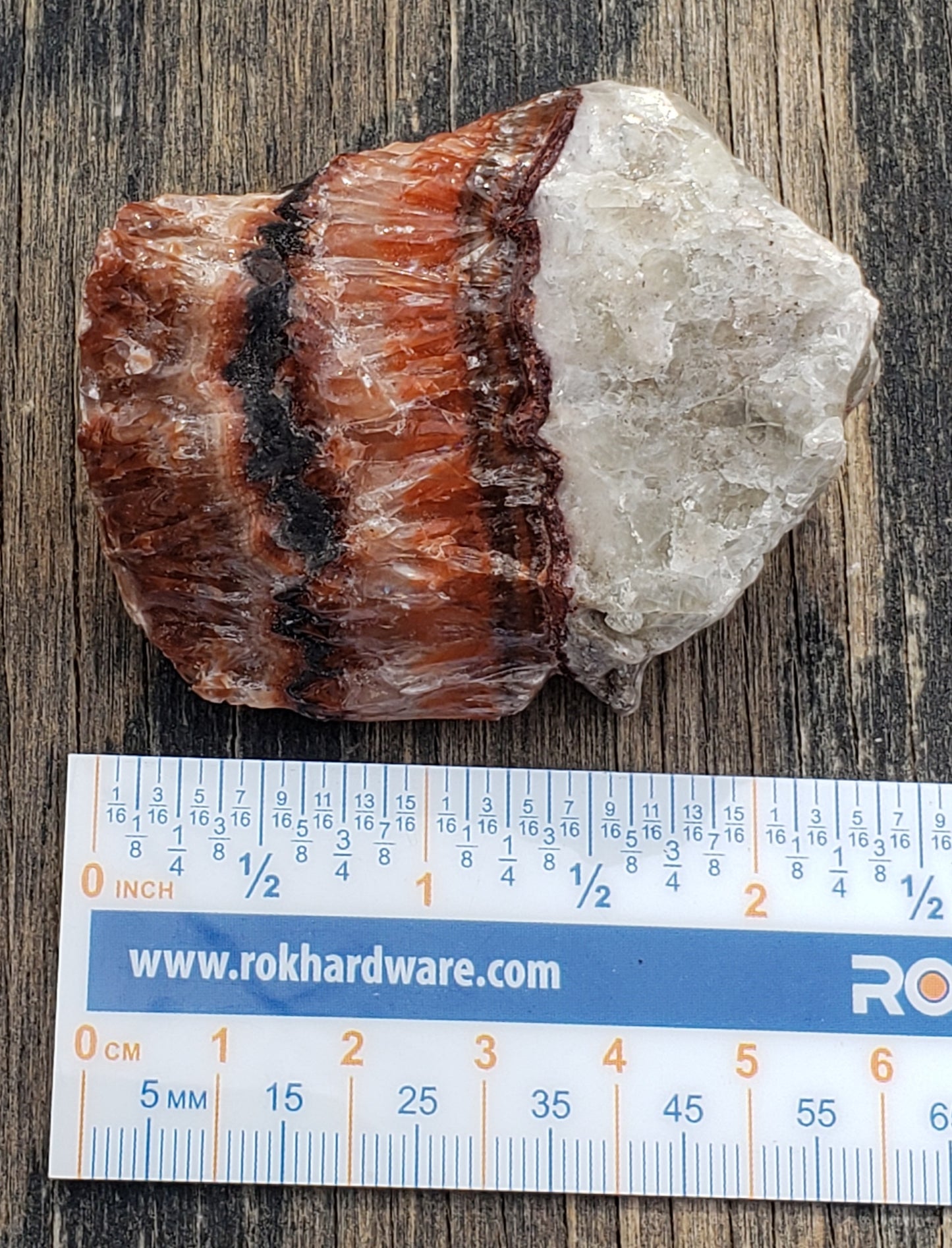 Tri Color Calcite Rough Rock UV Reactive ItemRR144