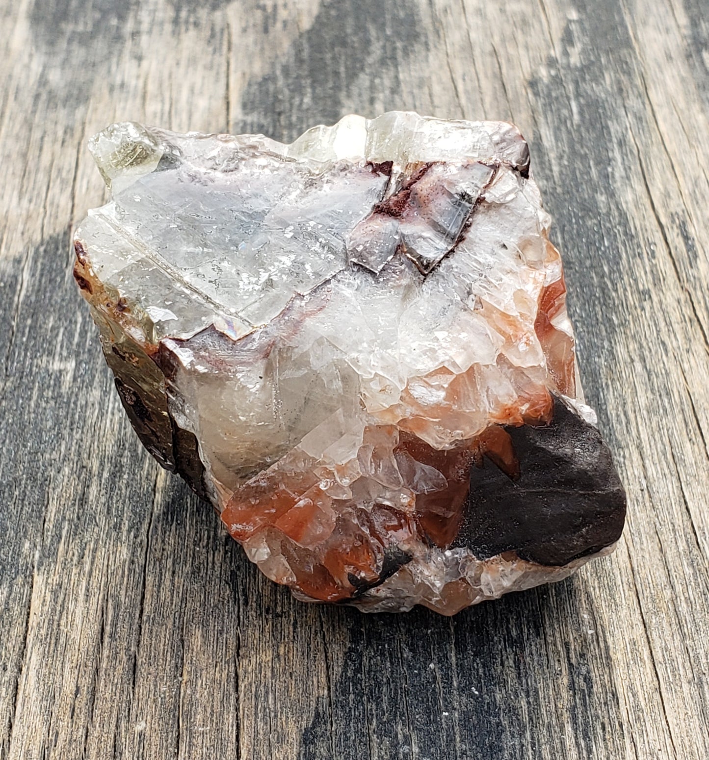 Tri Color Calcite Rough Rock UV Reactive ItemRR145