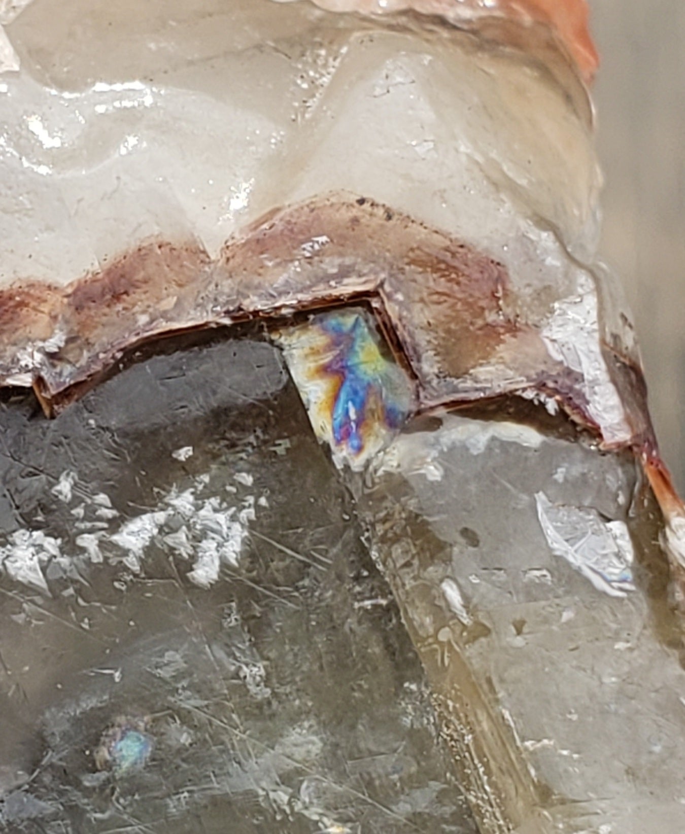 Tri Color Calcite Rough Rock UV Reactive ItemRR145