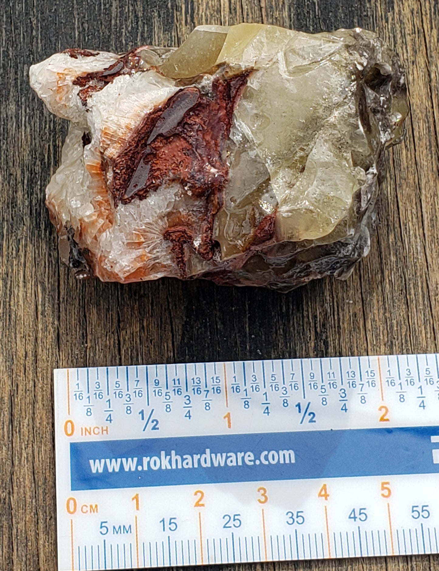 Tri Color Calcite Rough Rock UV Reactive ItemRR146