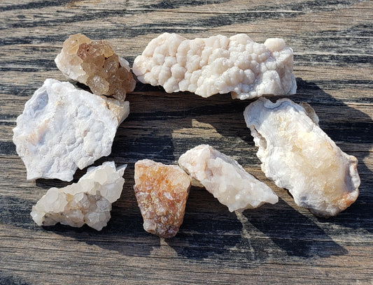 Quartz Crystal Druzy Druse, Missouri, 7 pieces DR180