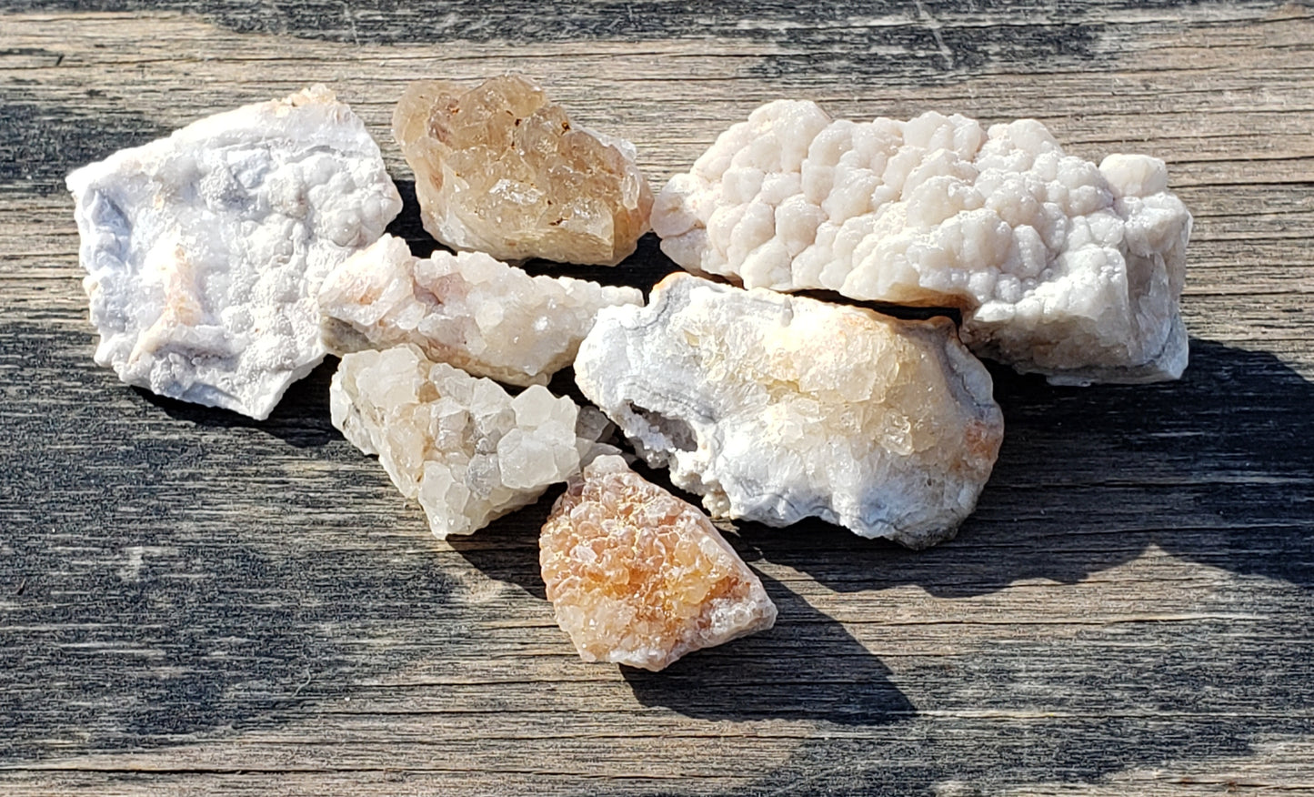 Quartz Crystal Druzy Druse, Missouri, 7 pieces DR180