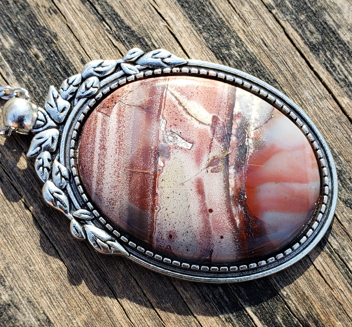 Sarape Jasper Necklace 40x30mm Item JL204