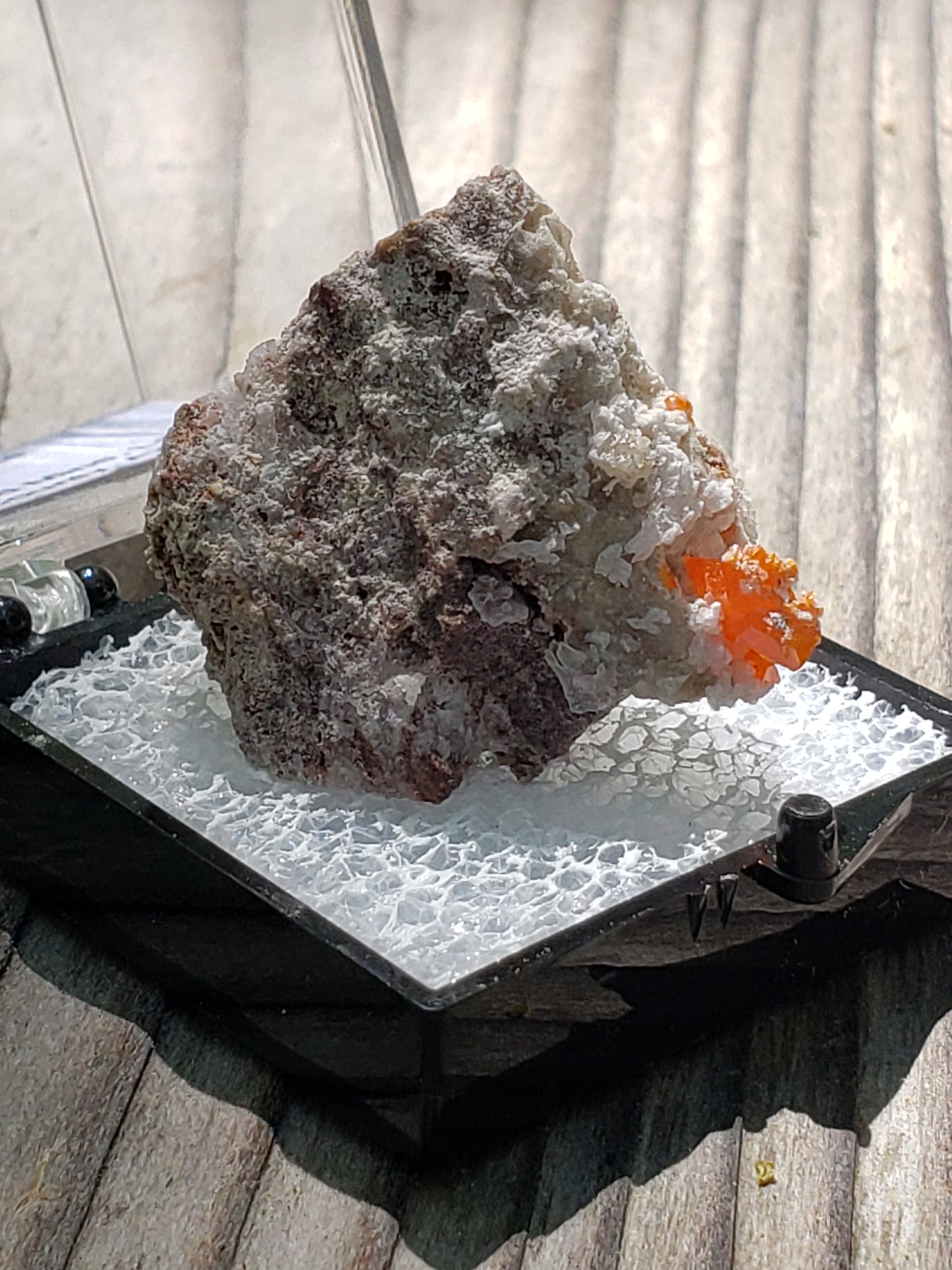 Wulfenite, Red Cloud Mine Arizona, UV Reactive, SP222