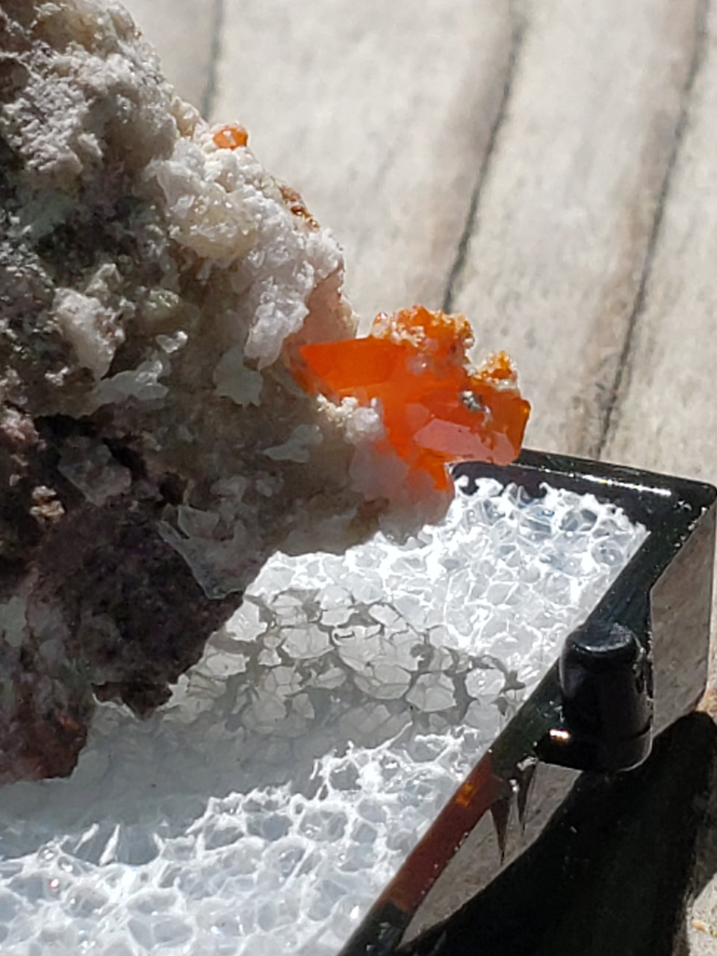 Wulfenite, Red Cloud Mine Arizona, UV Reactive, SP222