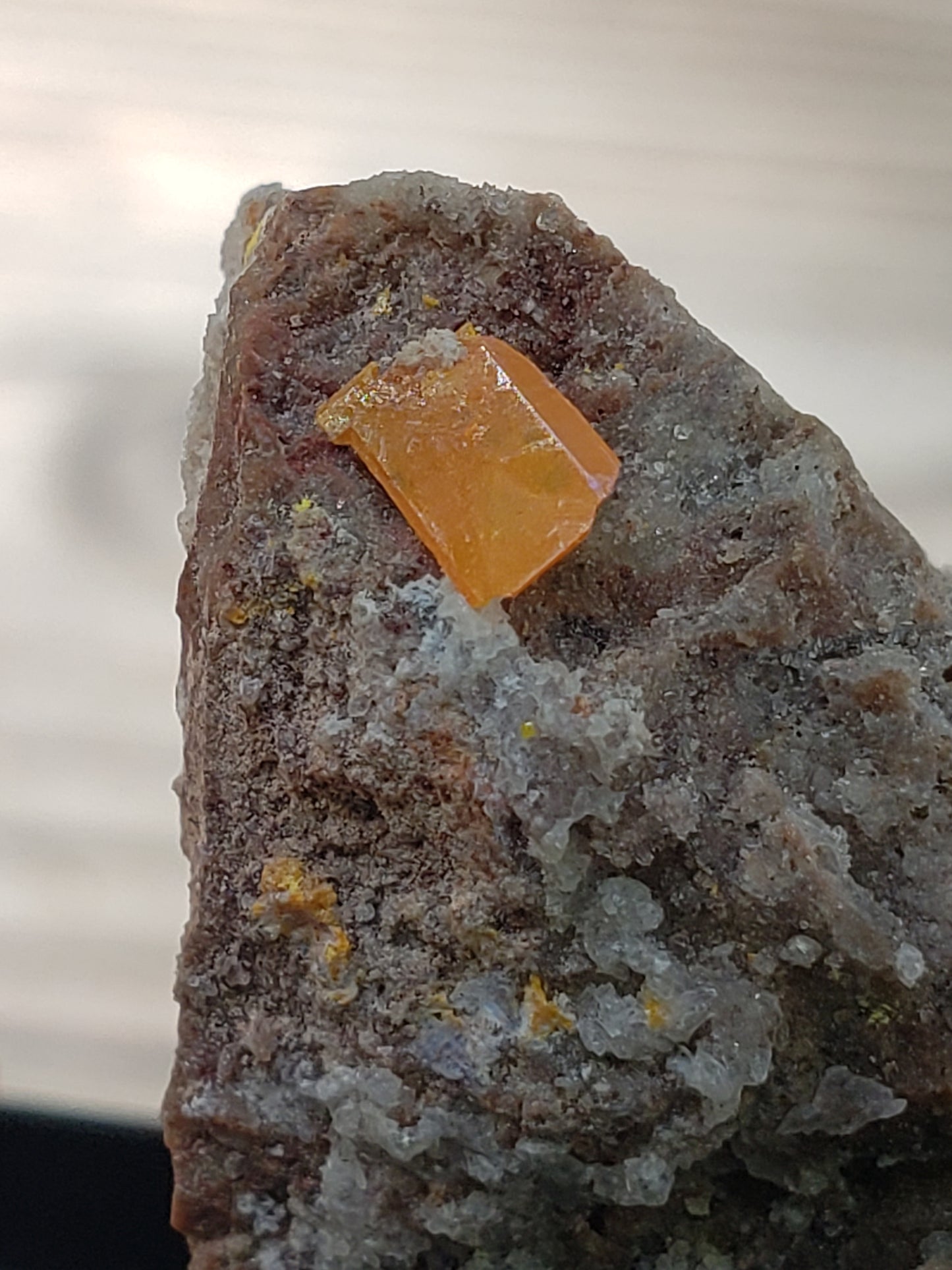 Wulfenite, Red Cloud Mine Arizona, UV Reactive, SP223