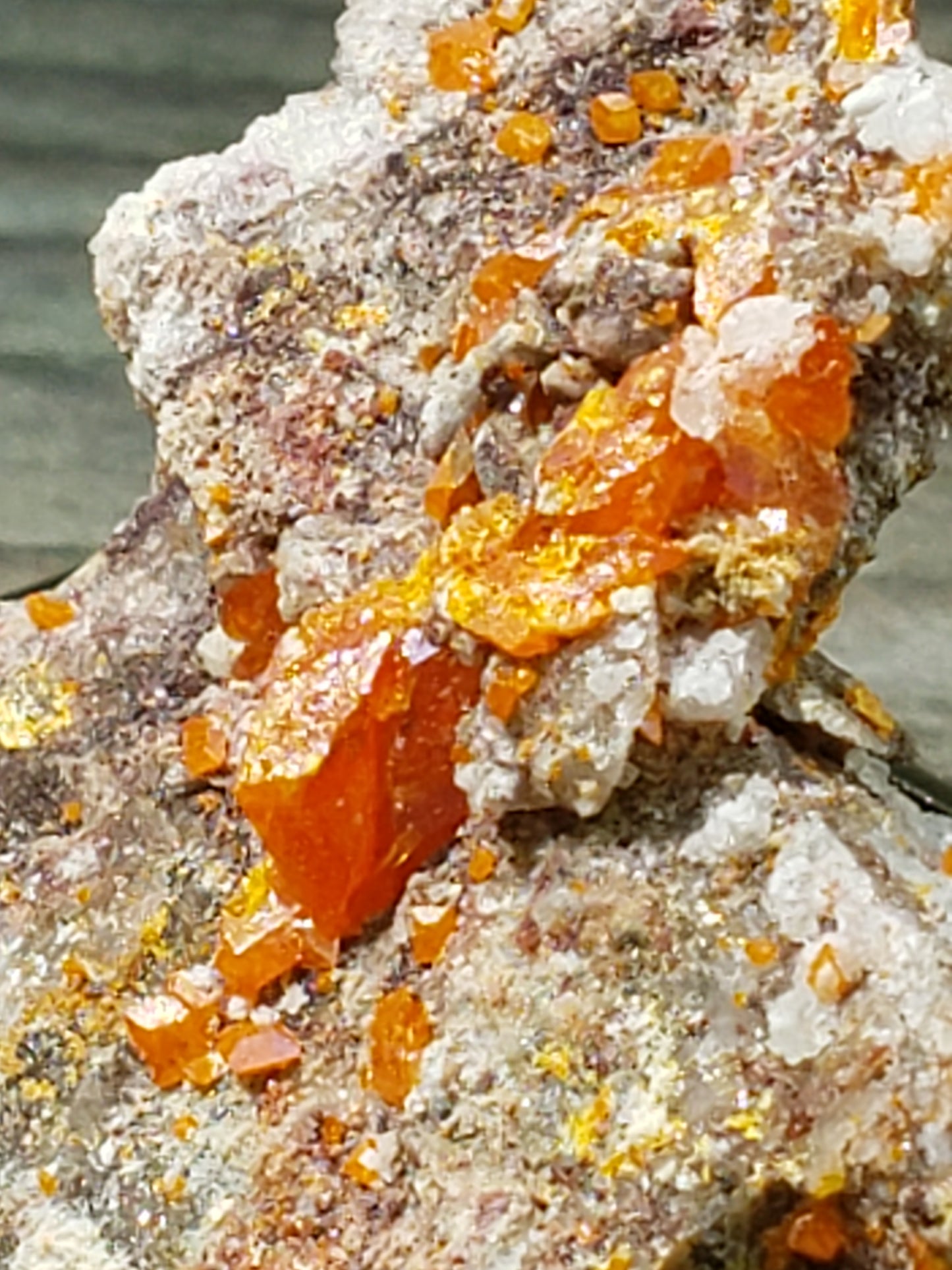 Wulfenite, Red Cloud Mine Arizona, UV Reactive, SP228