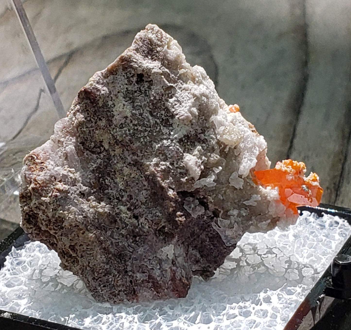 Wulfenite, Red Cloud Mine Arizona, UV Reactive, SP222