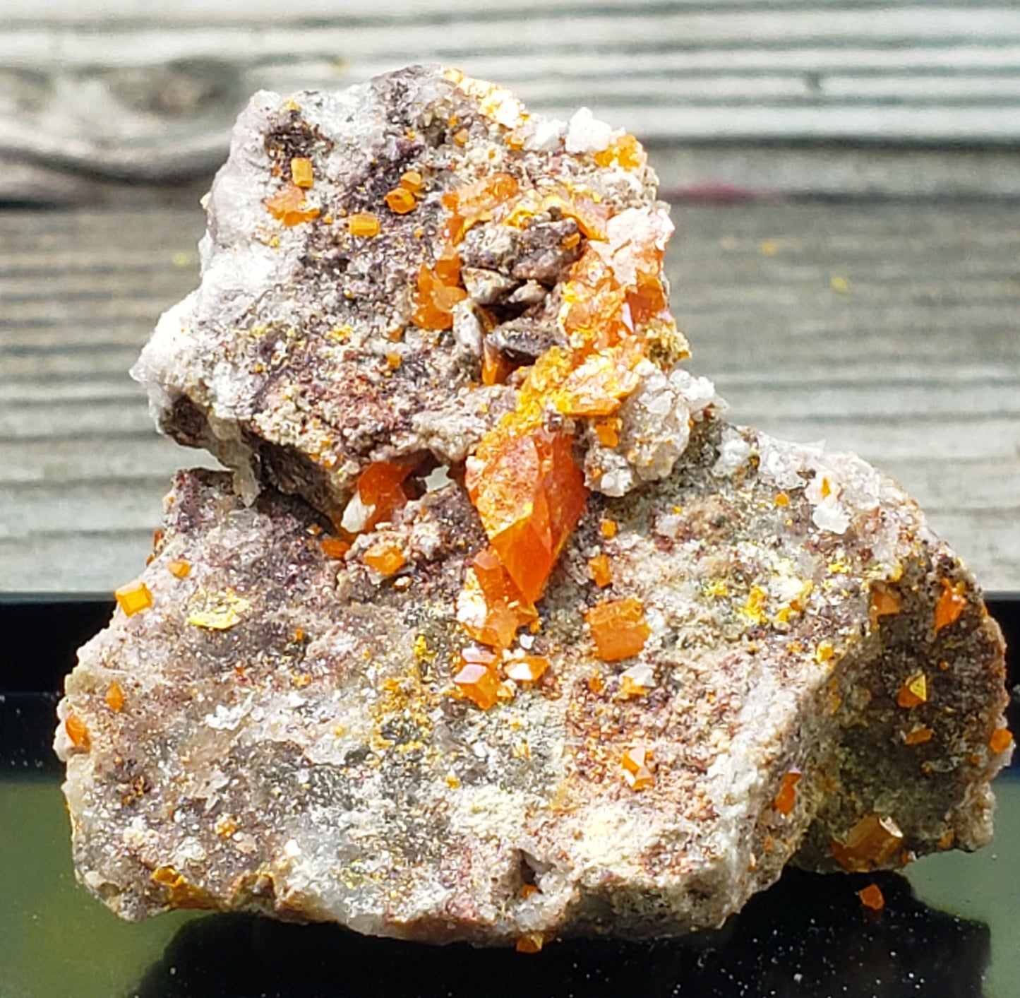 Wulfenite, Red Cloud Mine Arizona, UV Reactive, SP228