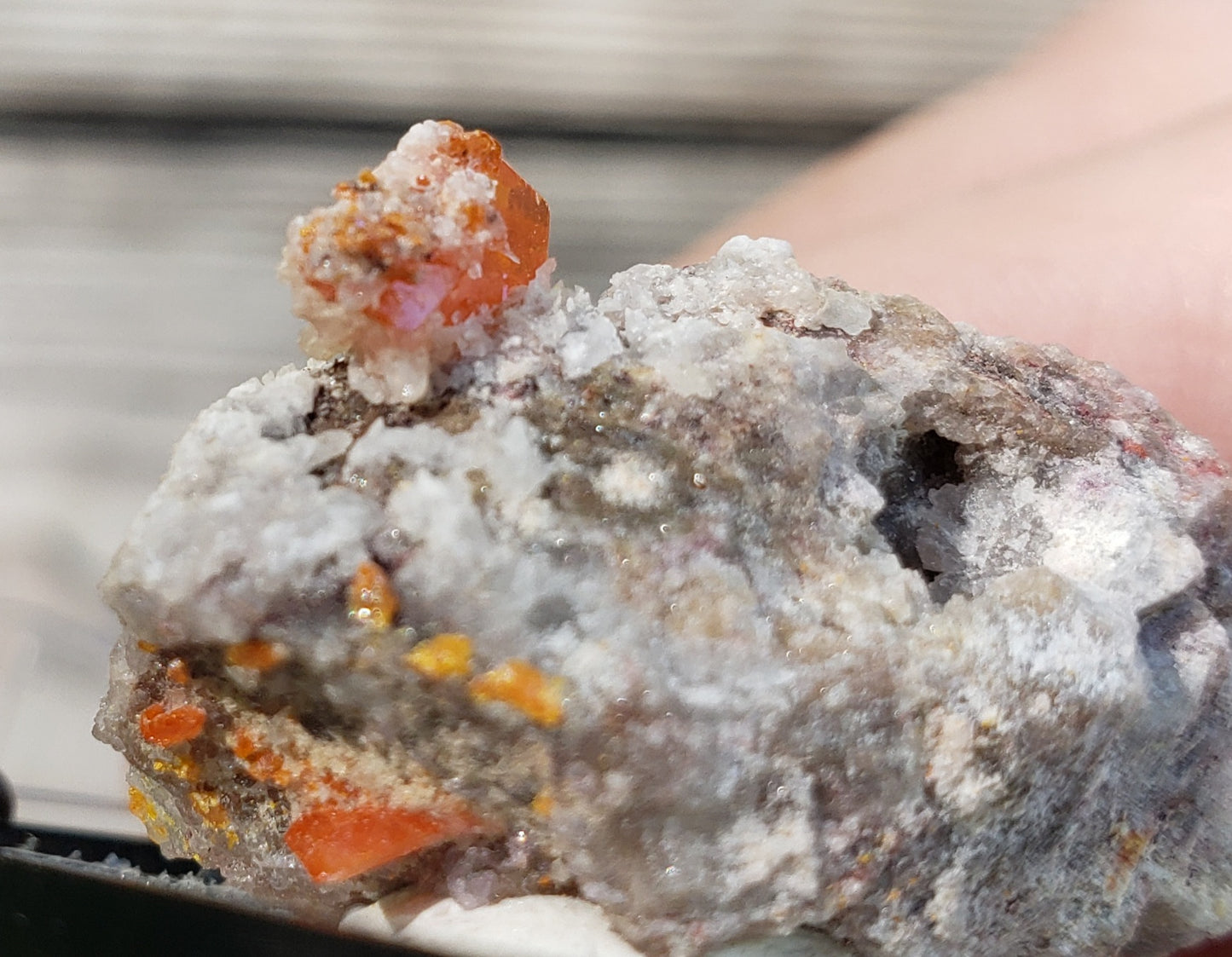 Wulfenite, Red Cloud Mine Arizona, UV Reactive, SP234