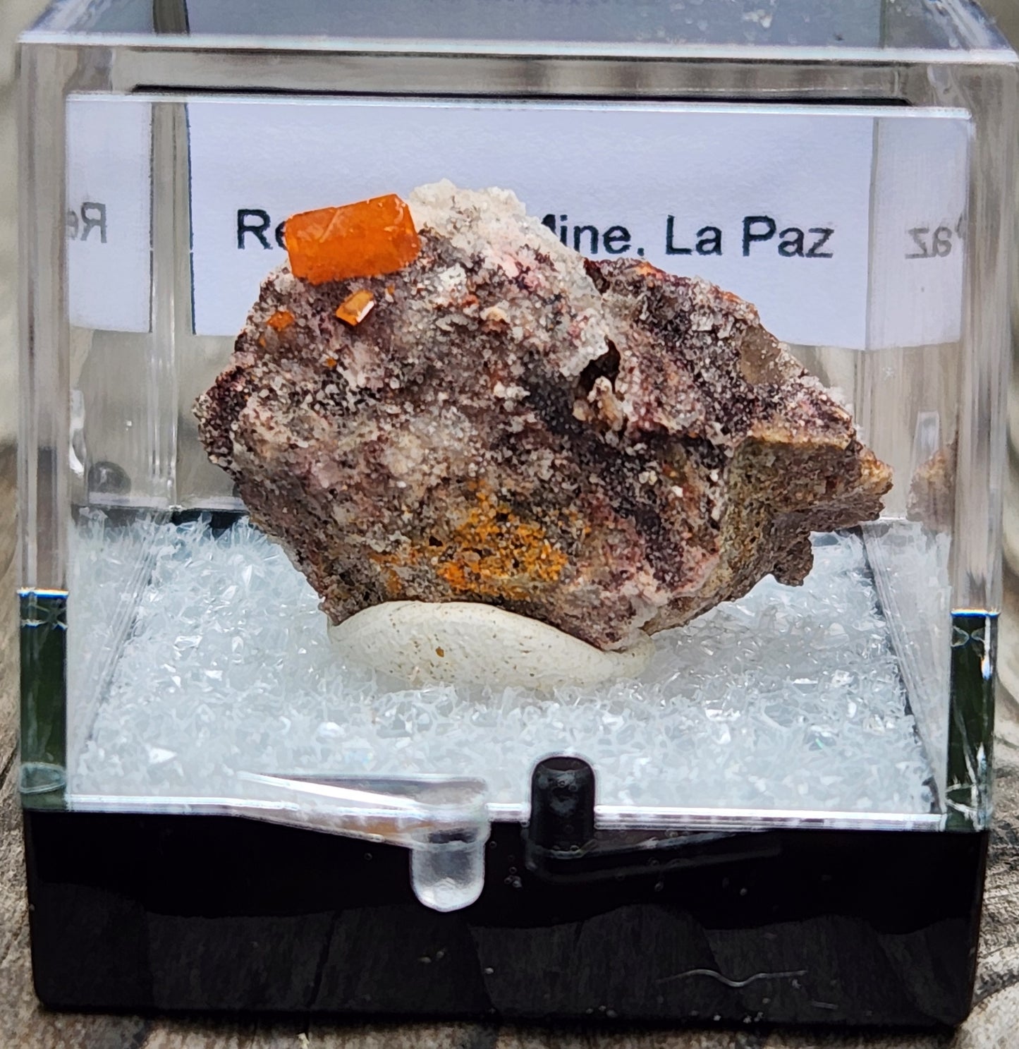 Wulfenite, Red Cloud Mine Arizona, UV Reactive, ItemSP241