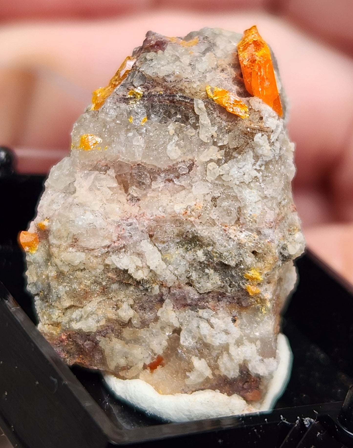 Wulfenite, Red Cloud Mine Arizona, UV Reactive, ItemSP243