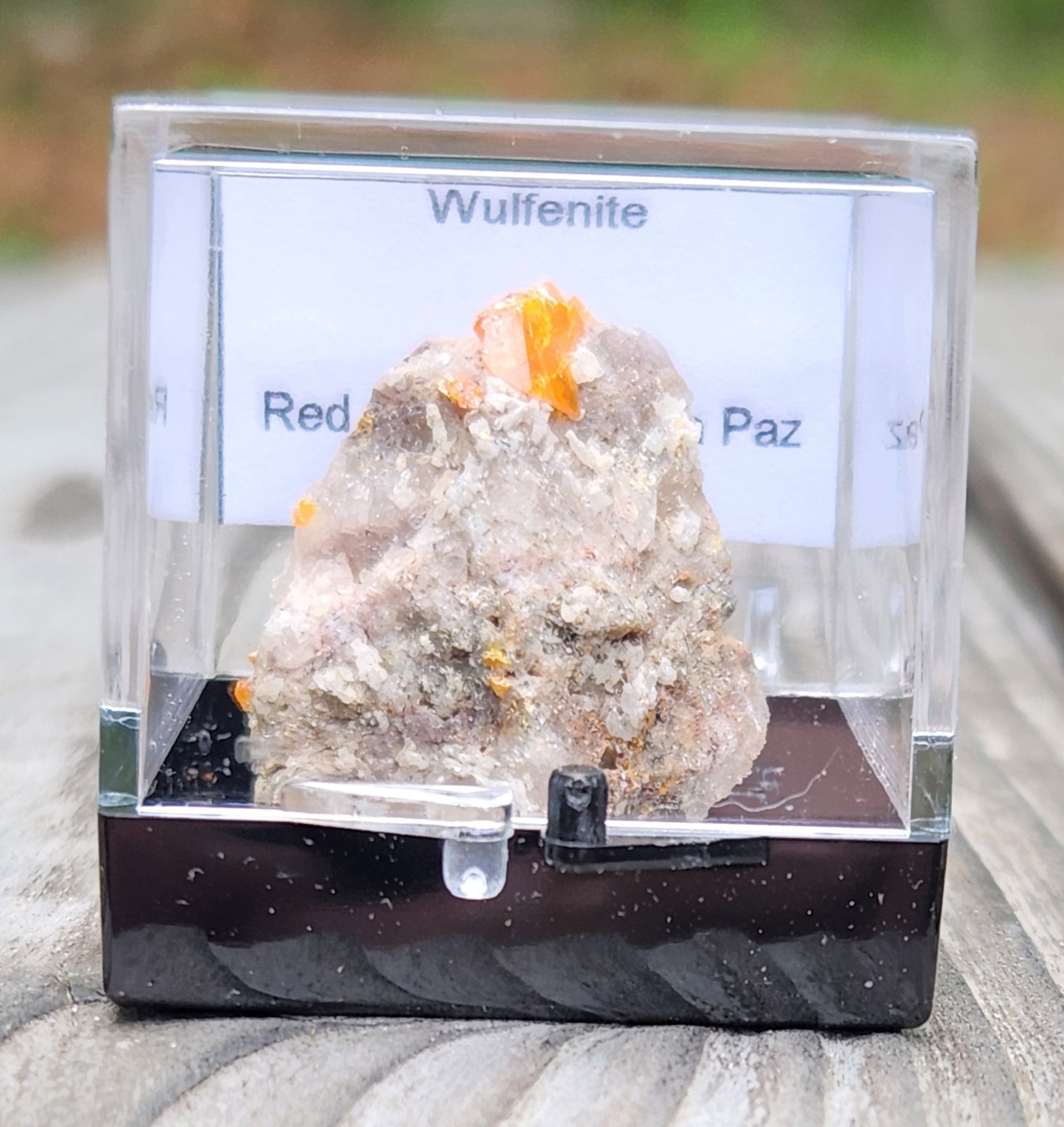 Wulfenite, Red Cloud Mine Arizona, UV Reactive, ItemSP243