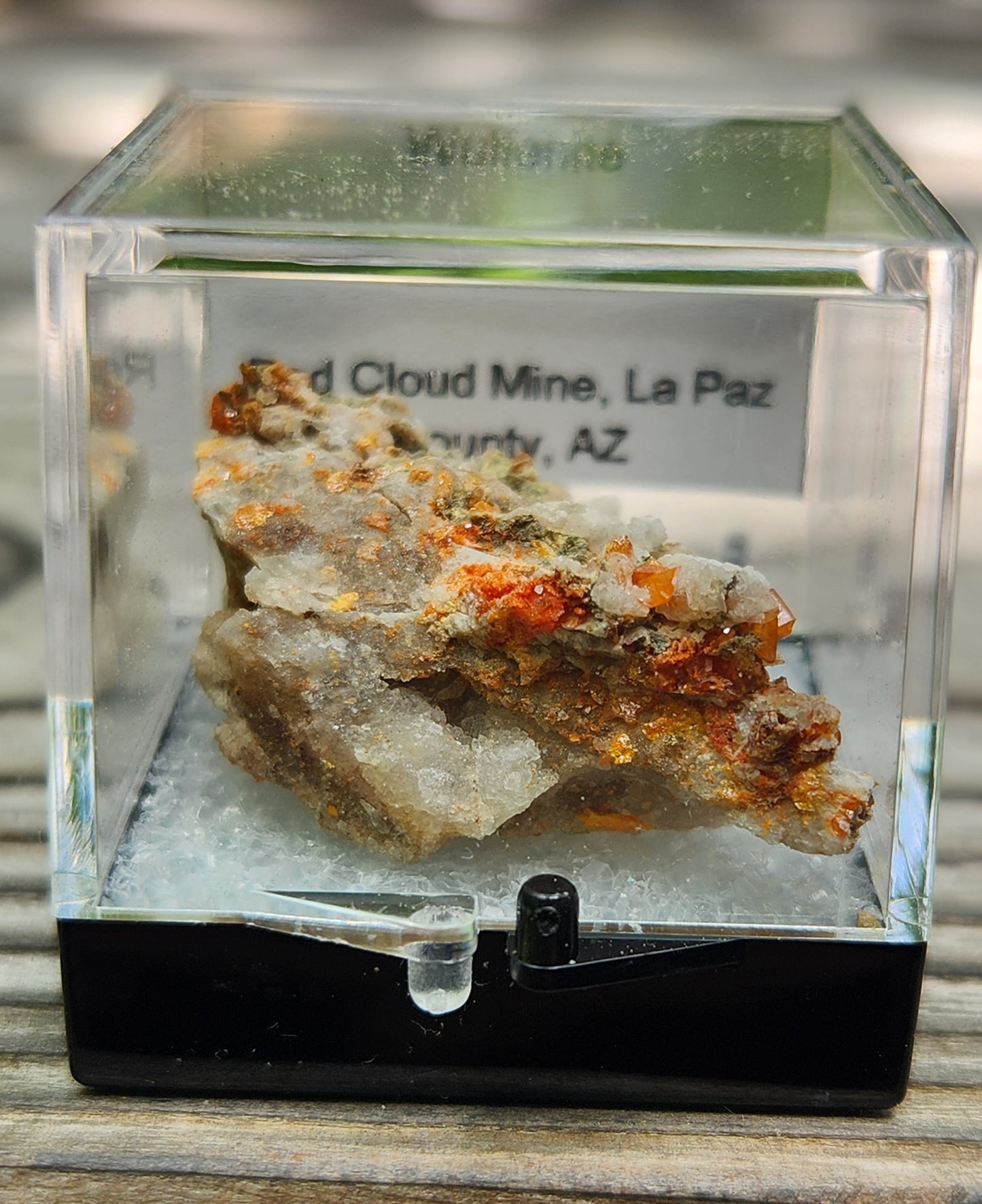 Wulfenite, Red Cloud Mine Arizona, UV Reactive, ItemSP246