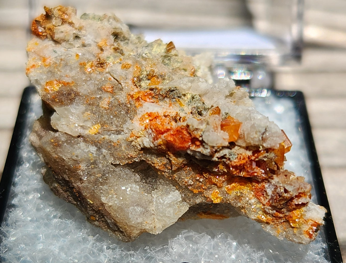 Wulfenite, Red Cloud Mine Arizona, UV Reactive, ItemSP246