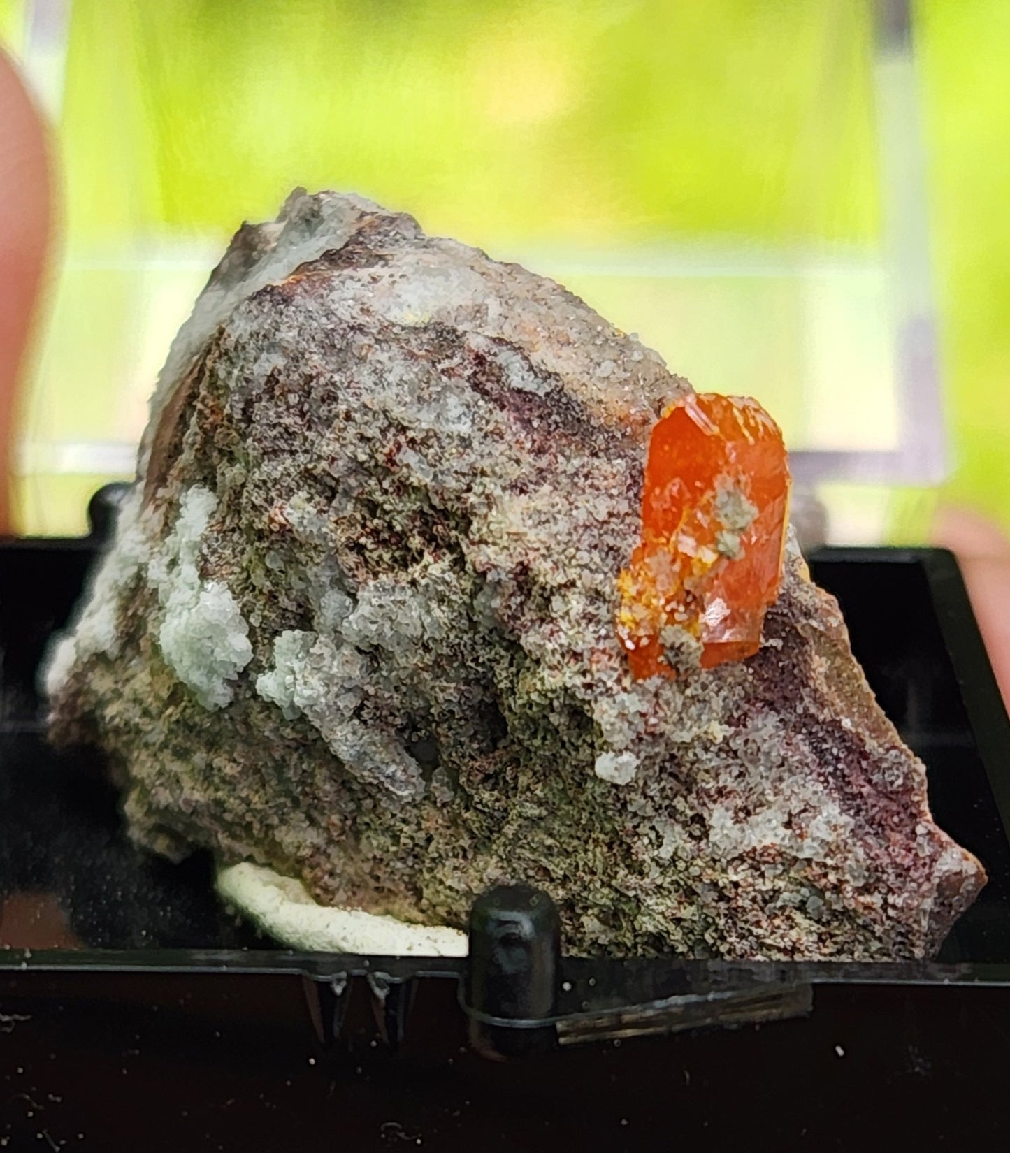 Wulfenite, Red Cloud Mine Arizona, UV Reactive, ItemSP247