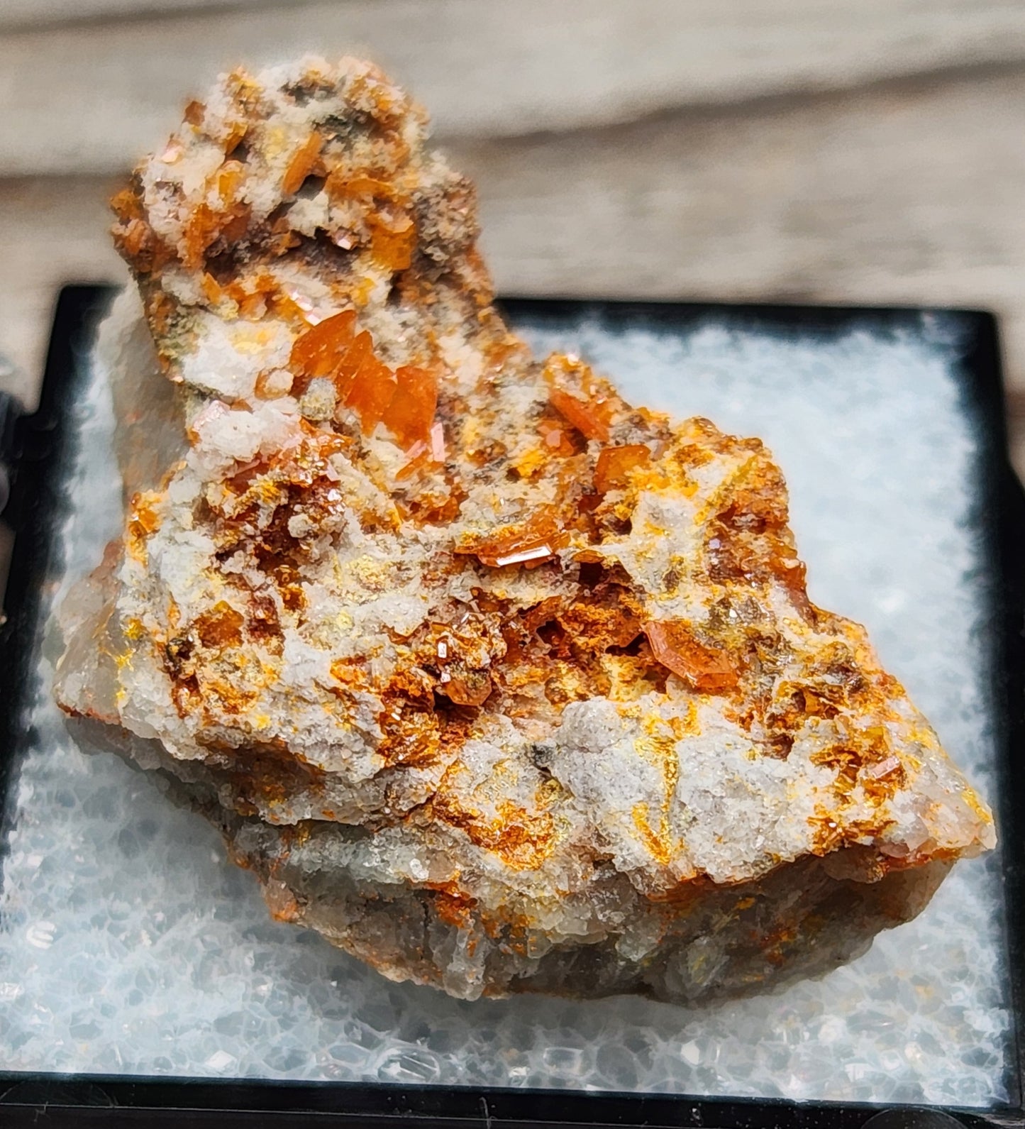 Wulfenite, Red Cloud Mine Arizona, UV Reactive, ItemSP248