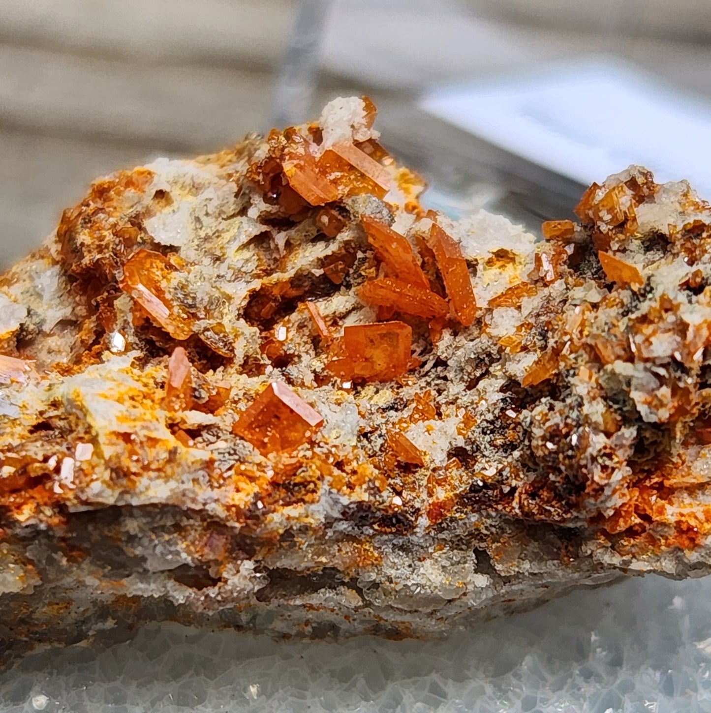 Wulfenite, Red Cloud Mine Arizona, UV Reactive, ItemSP248