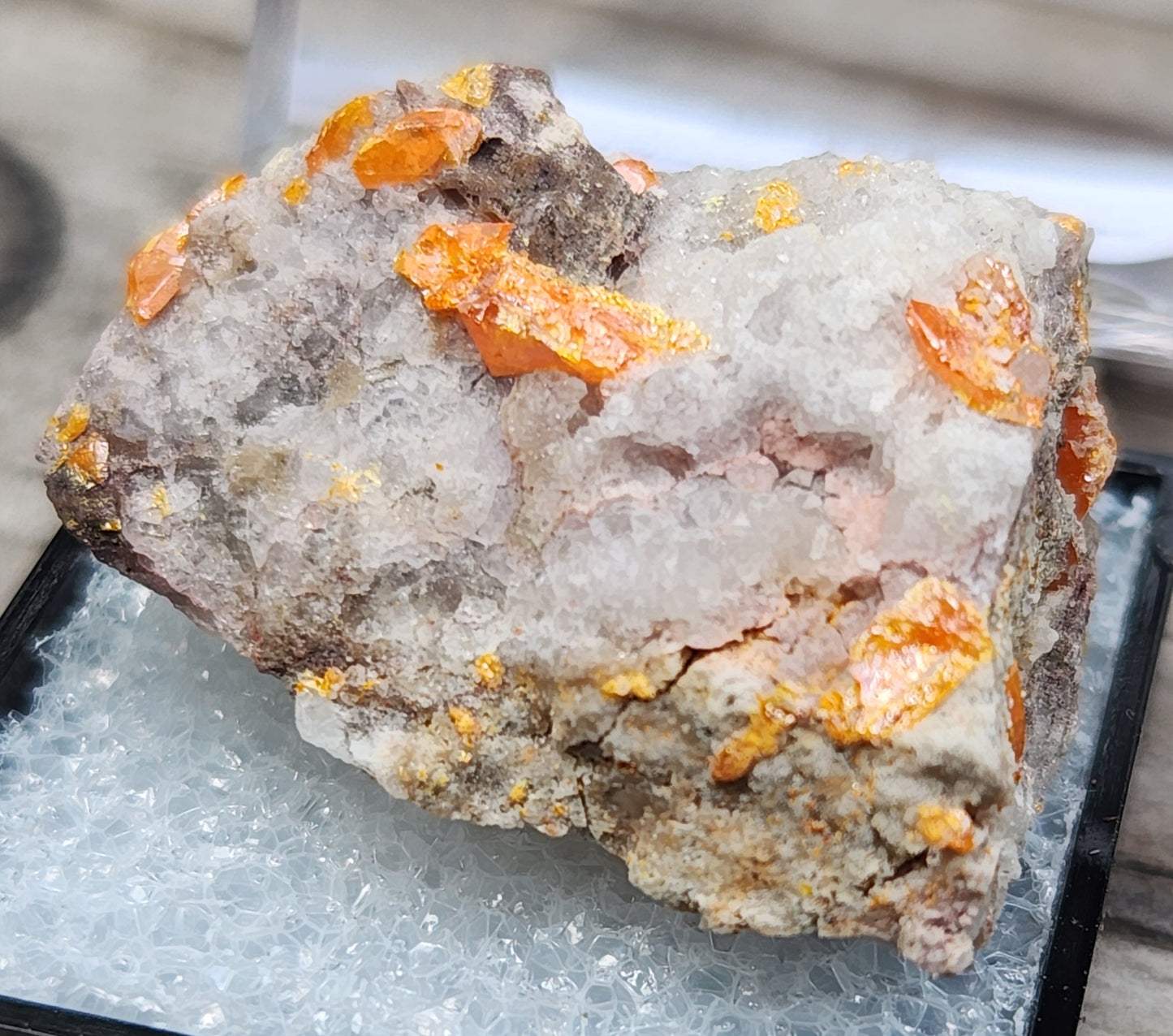 Wulfenite, Red Cloud Mine Arizona, UV Reactive, ItemSP249