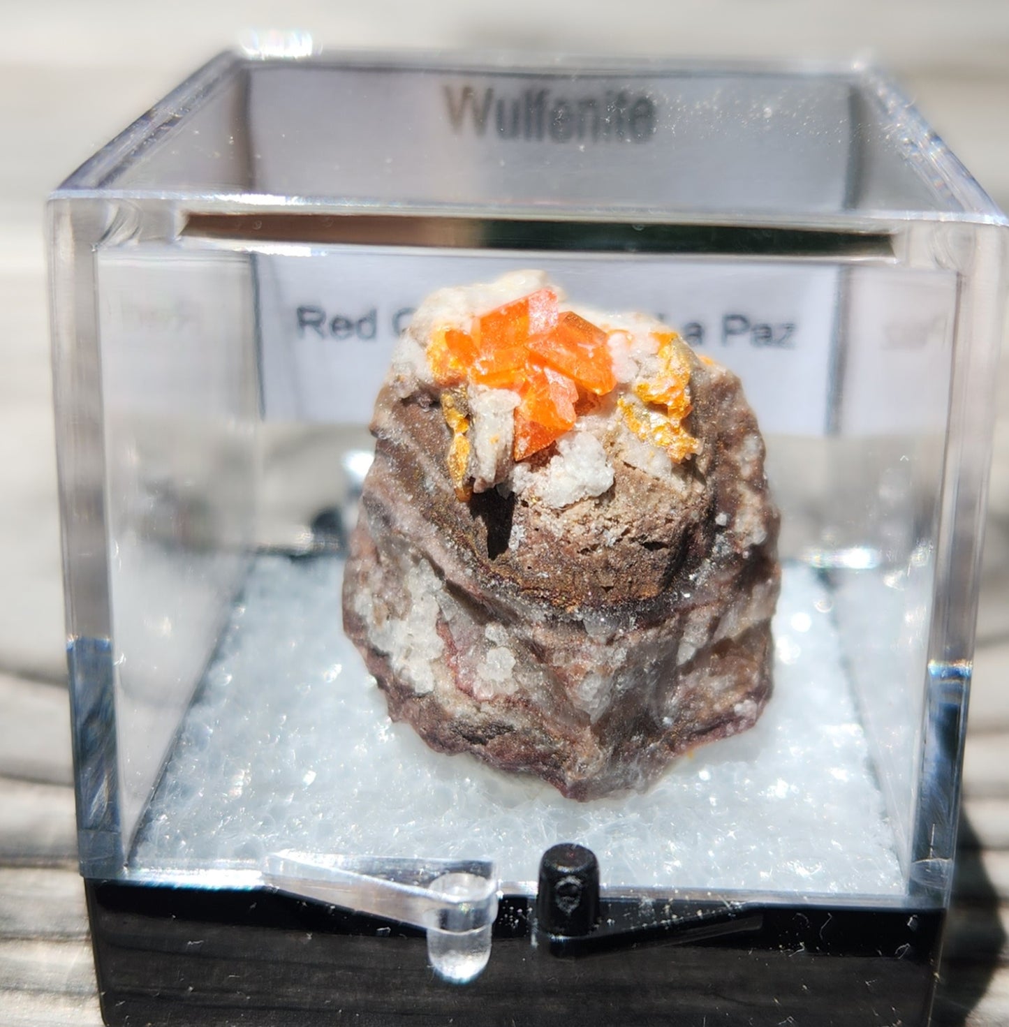 Wulfenite, Red Cloud Mine Arizona, UV Reactive, ItemSP250