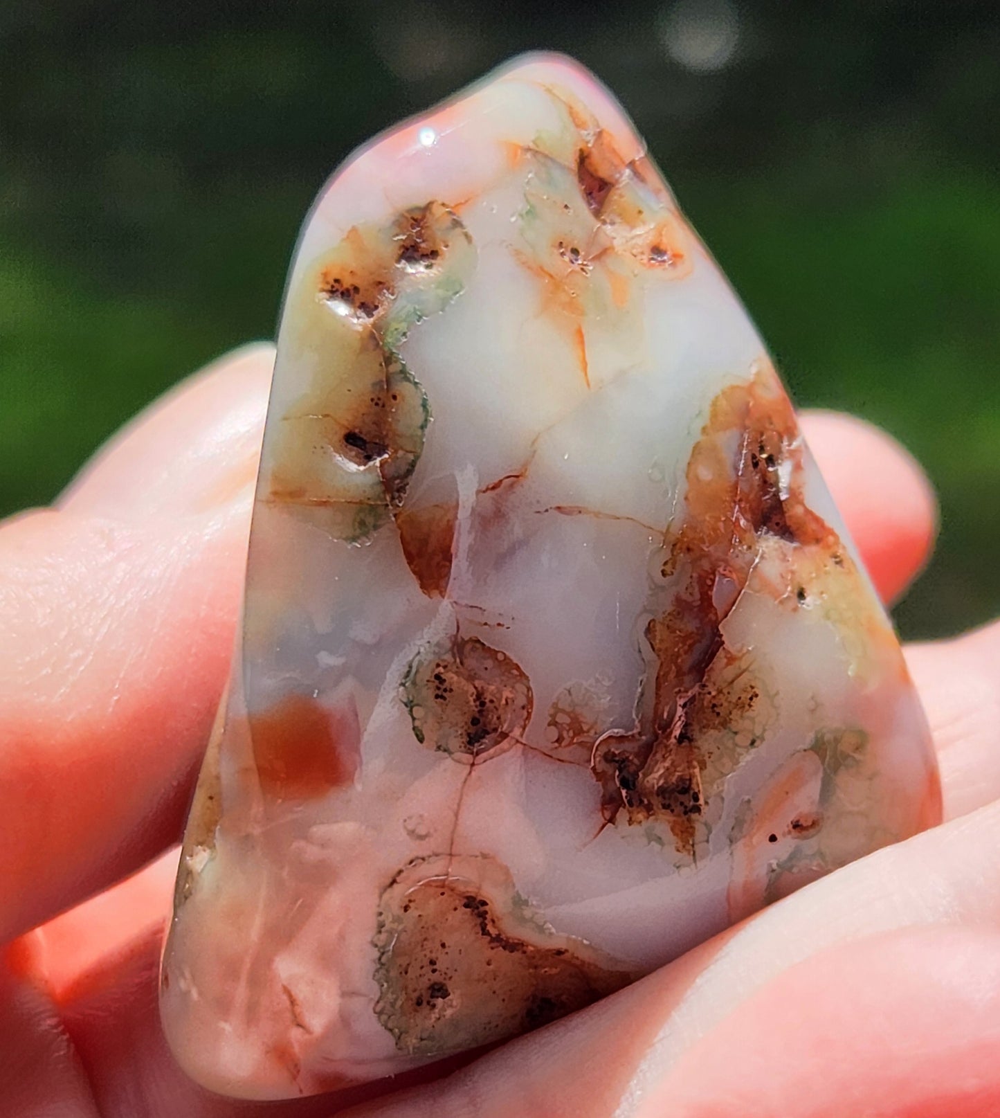 Tumbled Banded Agate, Self Tumbled, ItemTA267