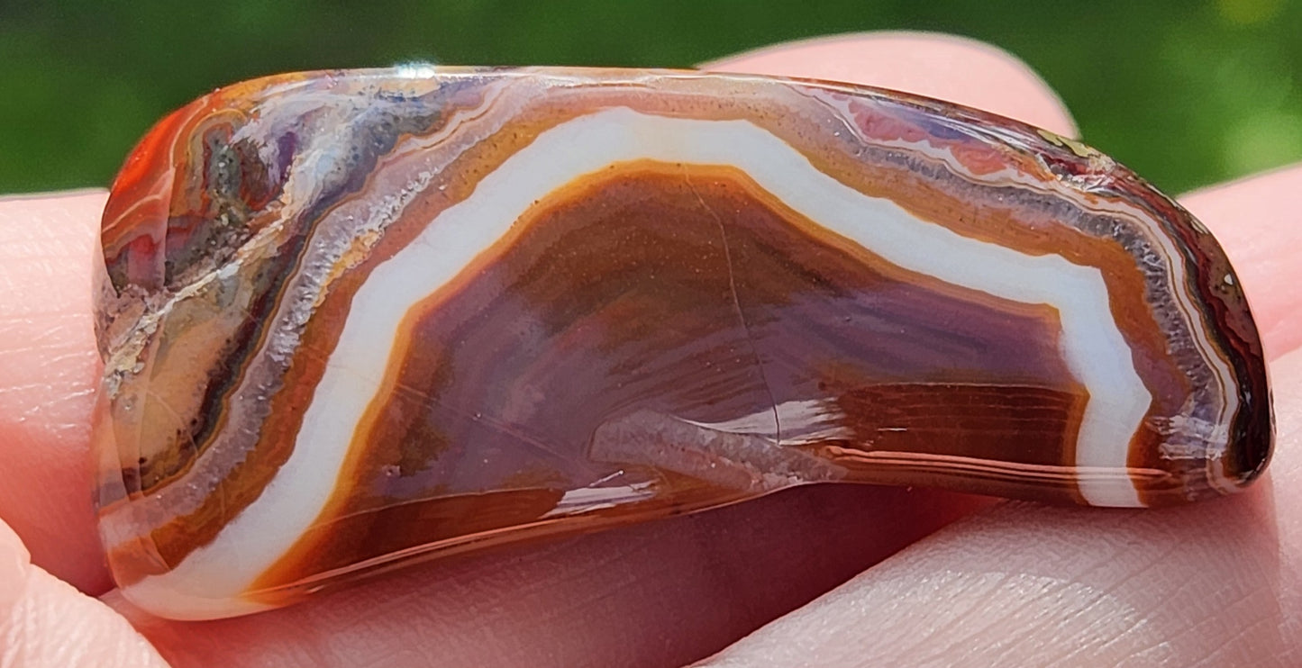 Tumbled Banded Agate, Self Tumbled, ItemTA268