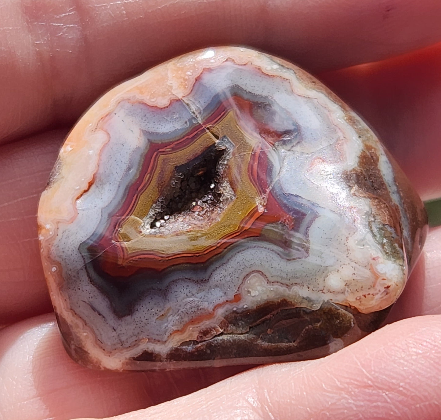 Tumbled Banded Agate, Self Tumbled, ItemTA269