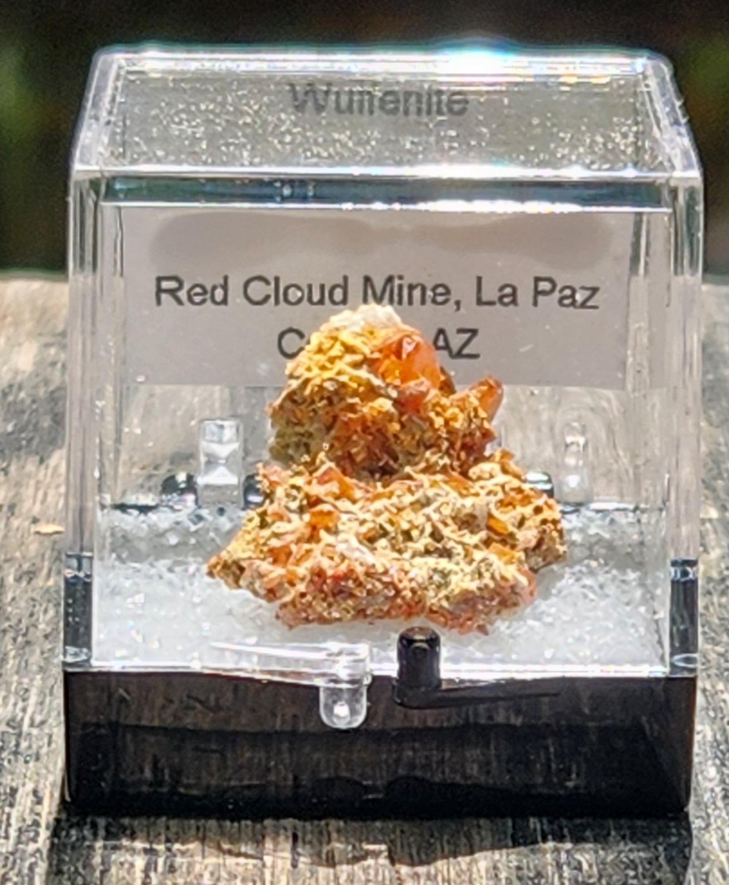 Wulfenite, Red Cloud Mine Arizona, UV Reactive, ItemSP255