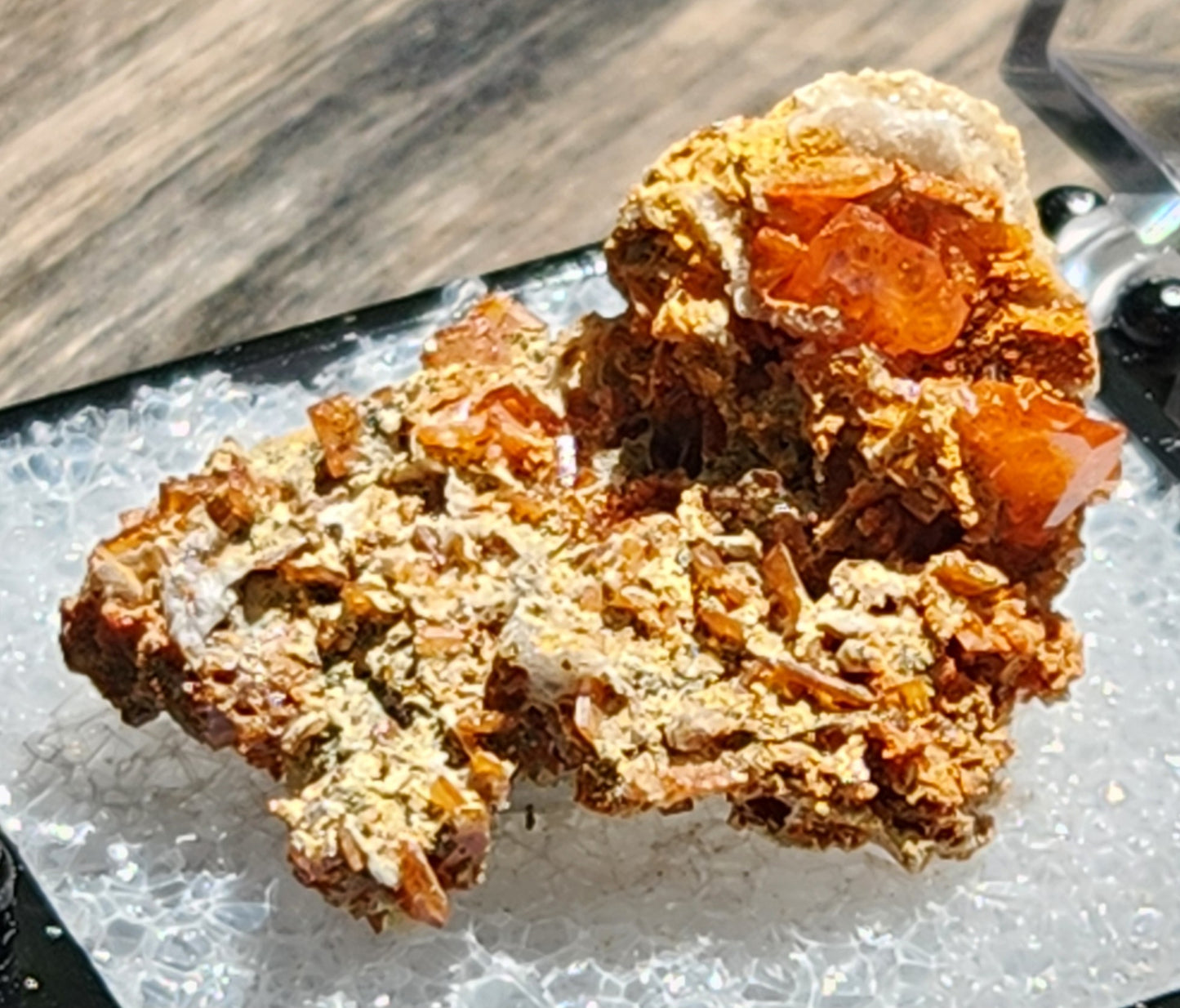 Wulfenite, Red Cloud Mine Arizona, UV Reactive, ItemSP255