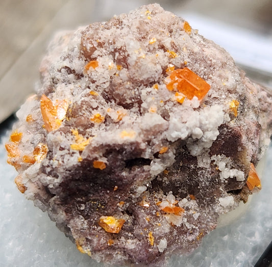 Wulfenite, Red Cloud Mine Arizona, UV Reactive, ItemSP256