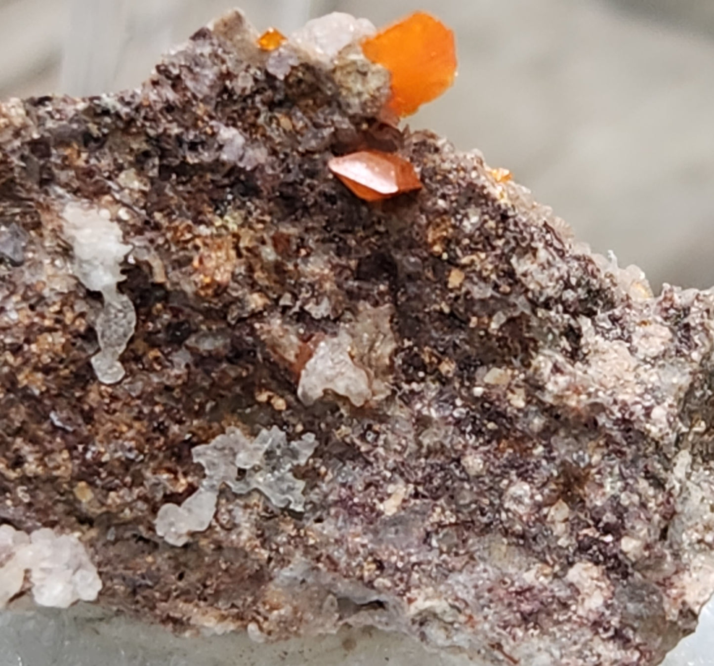 Wulfenite, Red Cloud Mine Arizona, UV Reactive, ItemSP257