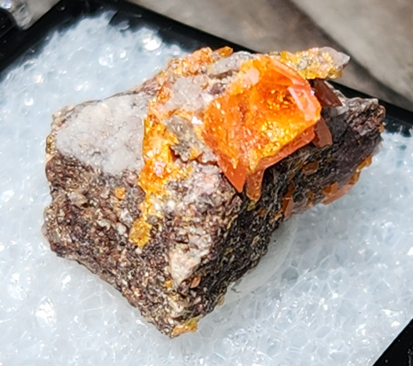 Wulfenite, Red Cloud Mine Arizona, UV Reactive, ItemSP259