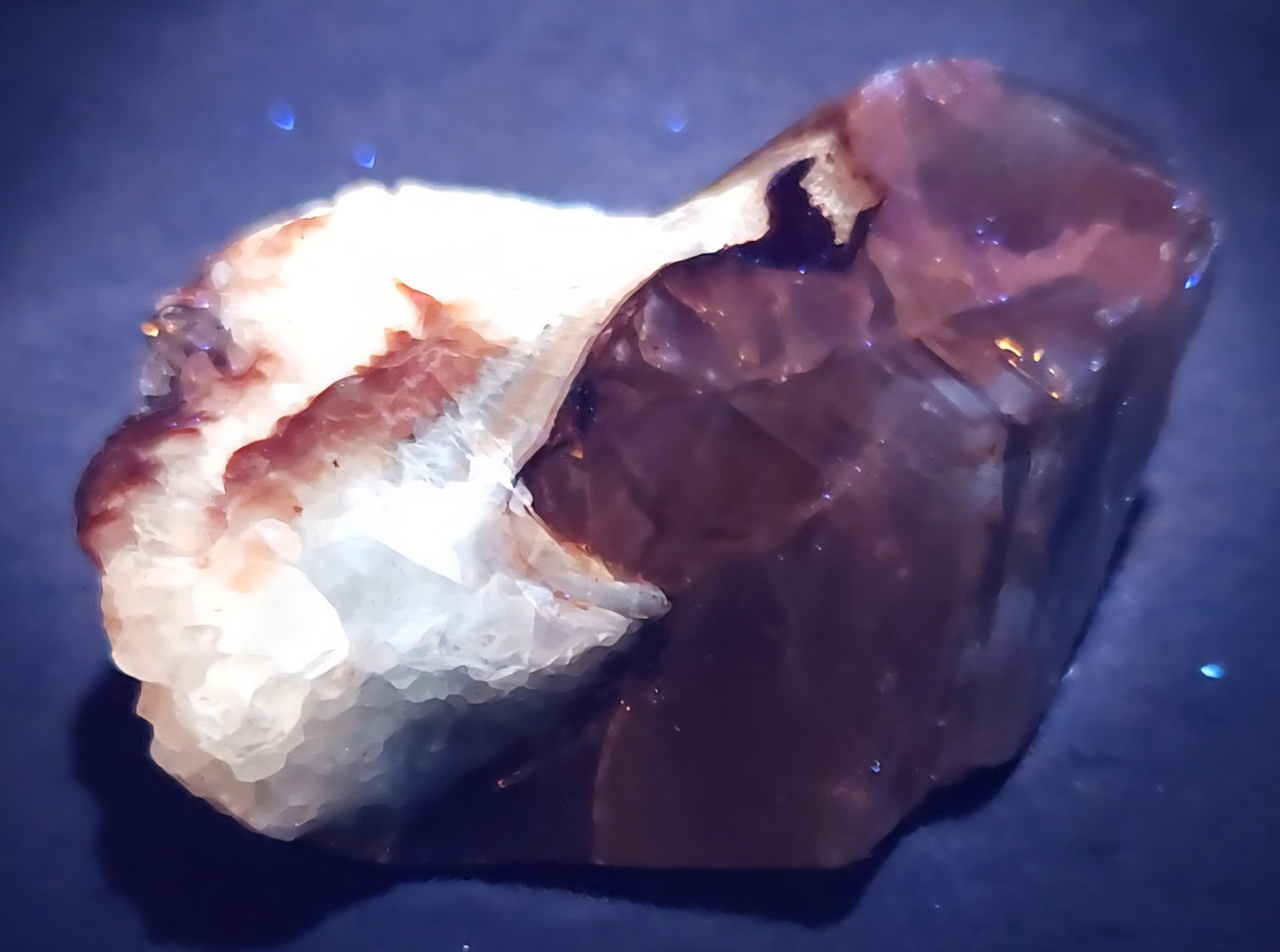 Tri Color Calcite Rough Rock UV Reactive ItemRR147