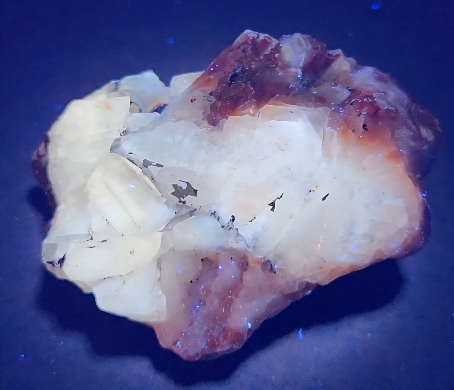 Tri Color Calcite Rough Rock UV Reactive ItemRR143