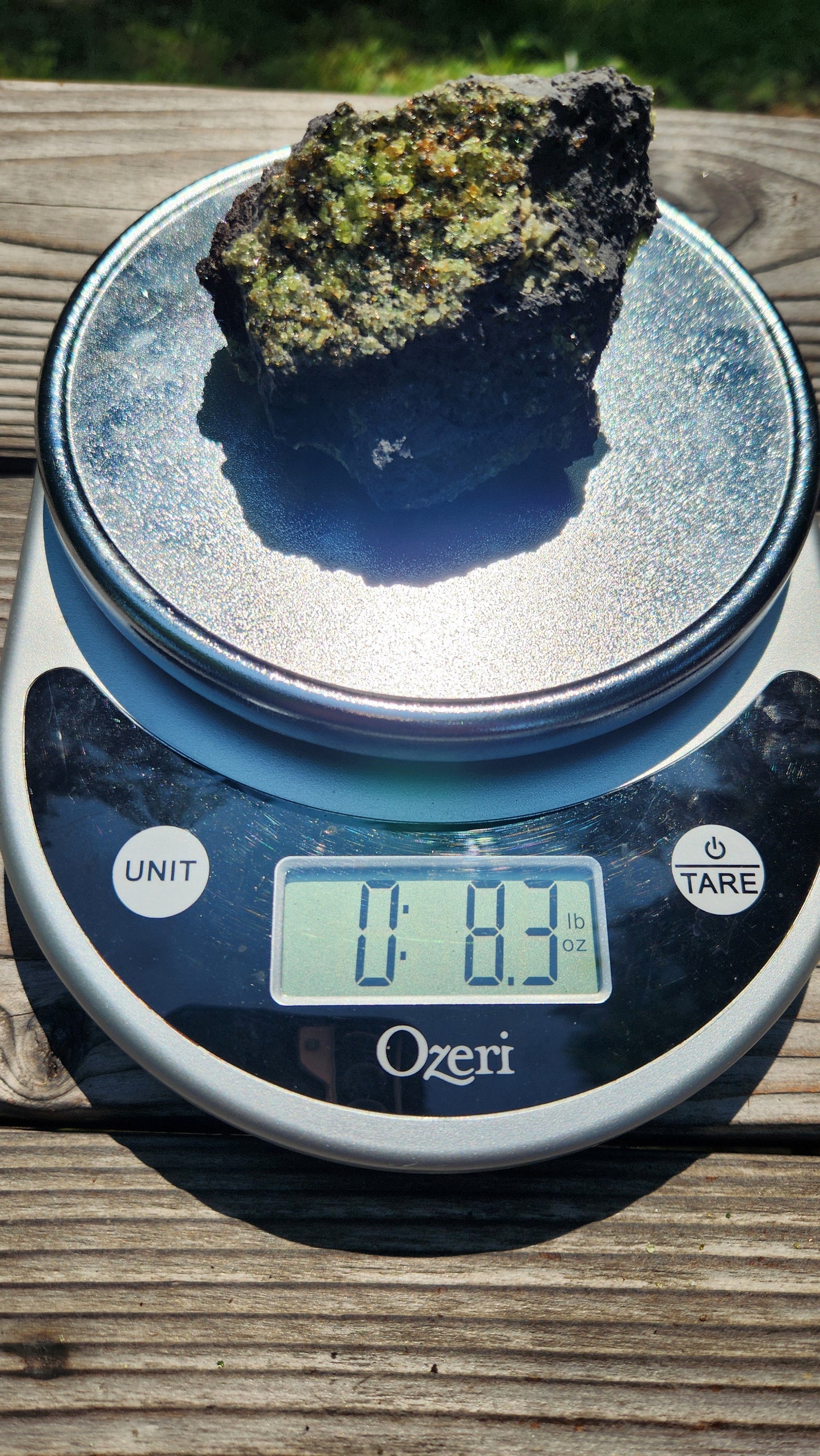 Peridot Olivine on Basalt Specimen ItemSP312