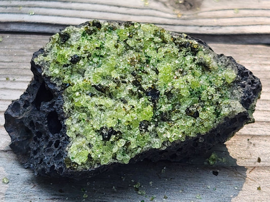 Peridot Olivine on Basalt Specimen ItemSP313