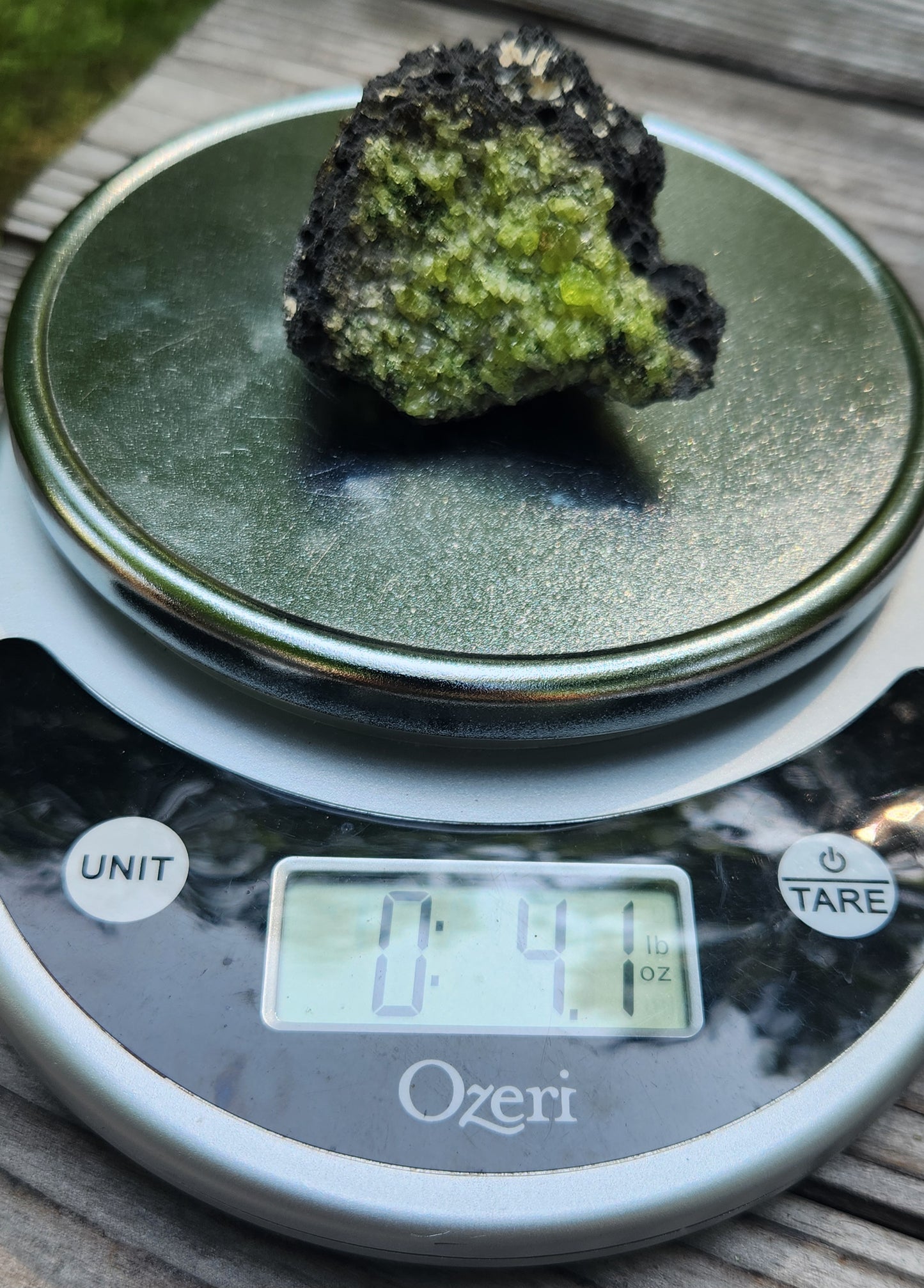 Peridot Olivine on Basalt Specimen ItemSP314