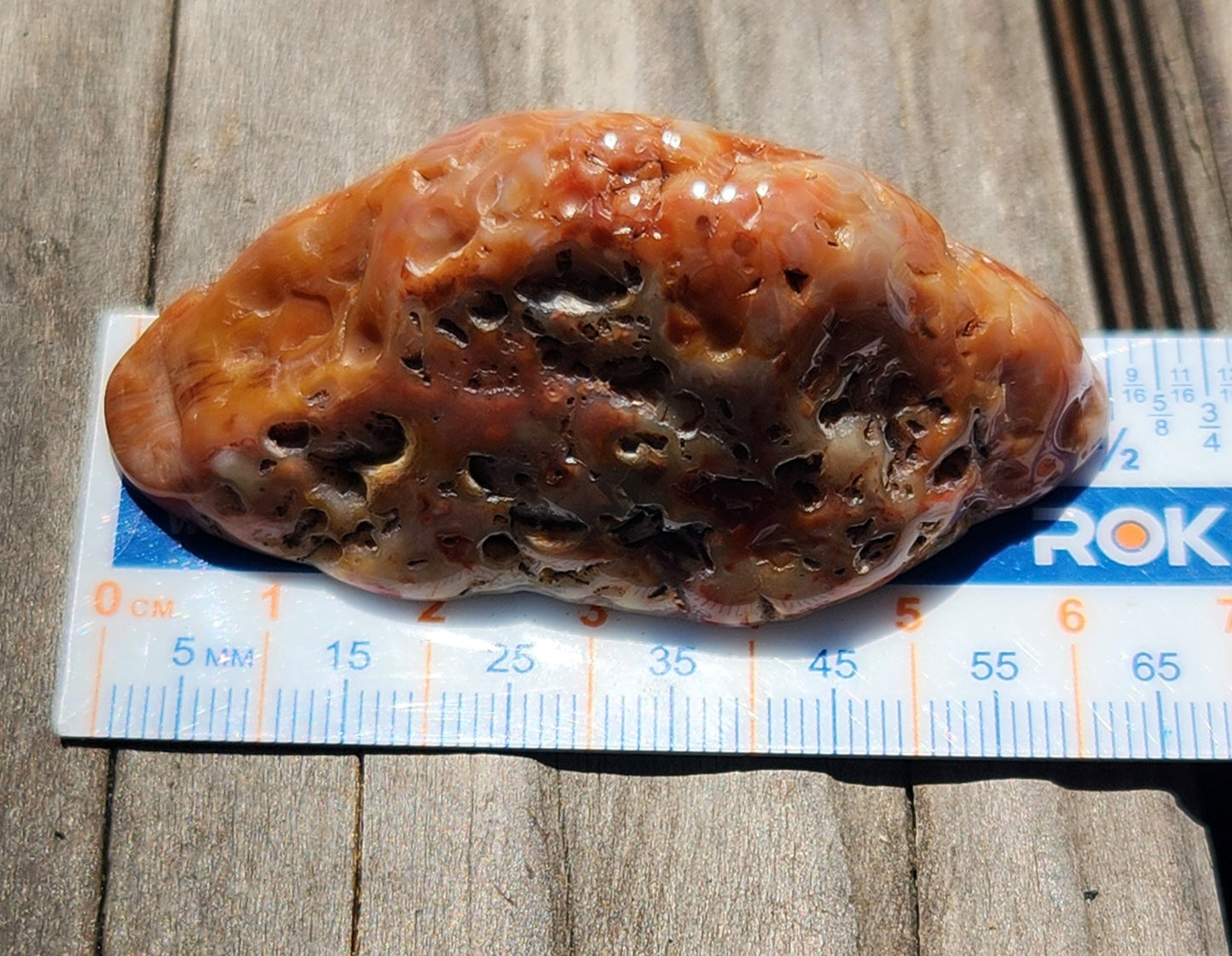 Tumbled Banded Agate, Self Tumbled, Item TA324
