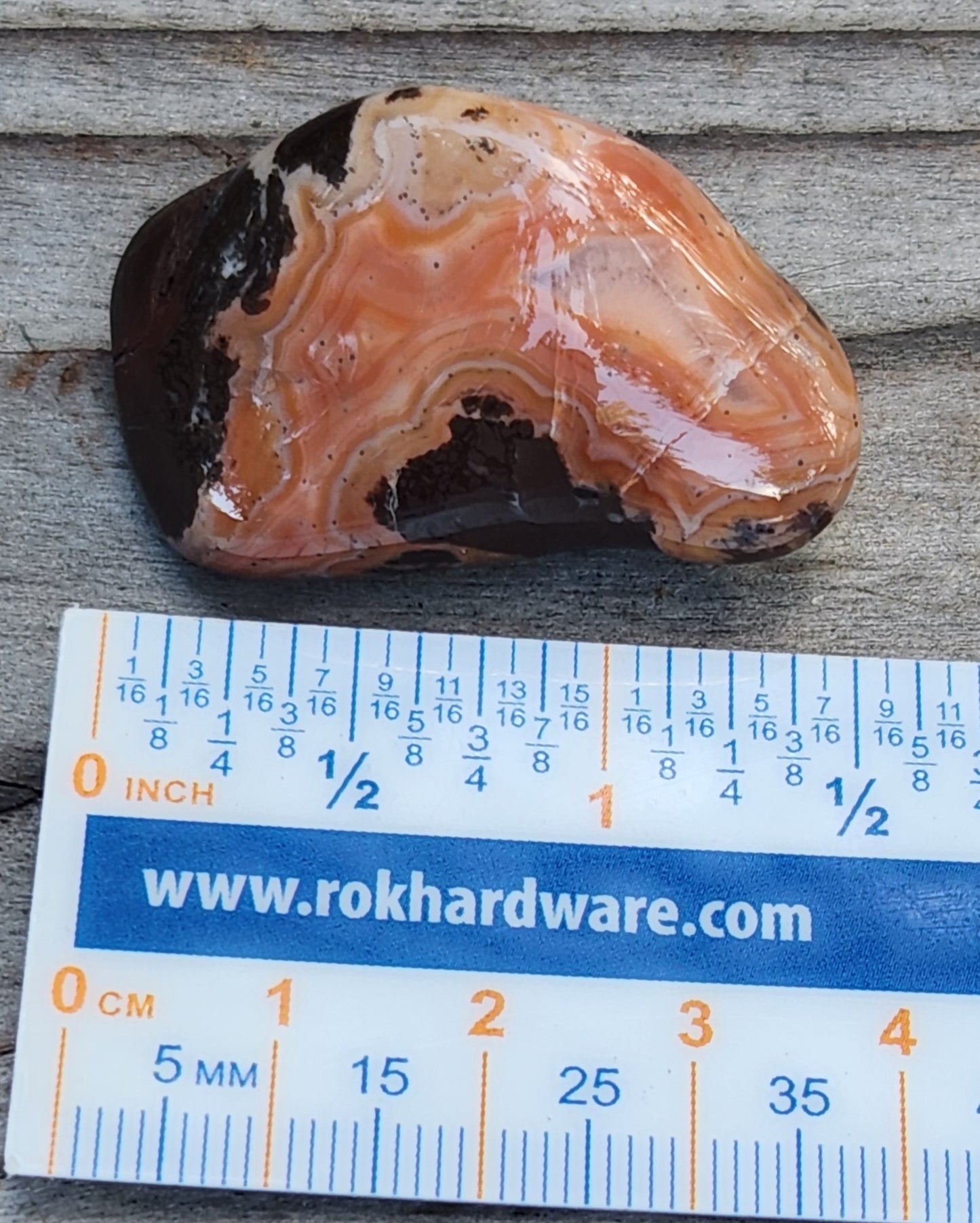 Tumbled Banded Agate, Self Tumbled, Item TA336