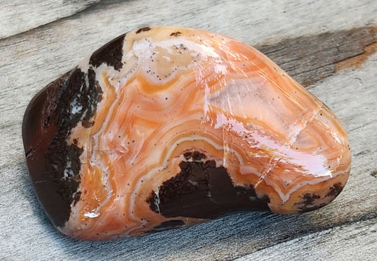Tumbled Banded Agate, Self Tumbled, Item TA336
