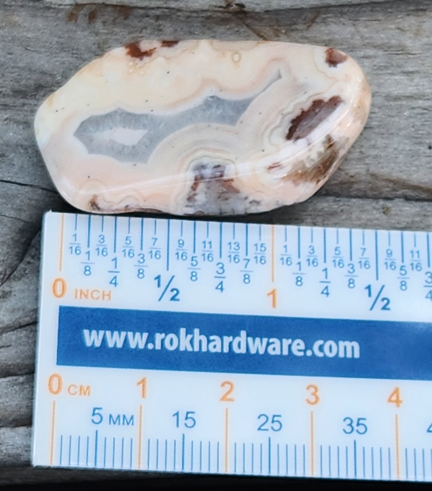 Tumbled Banded Agate, Self Tumbled, Item TA338