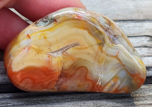 Tumbled Banded Agate, Self Tumbled, Item TA340