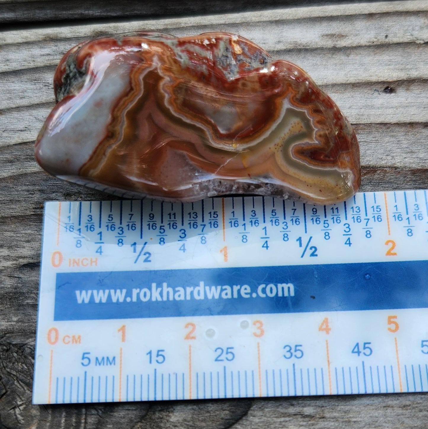 Tumbled Banded Agate, Self Tumbled, Item TA341