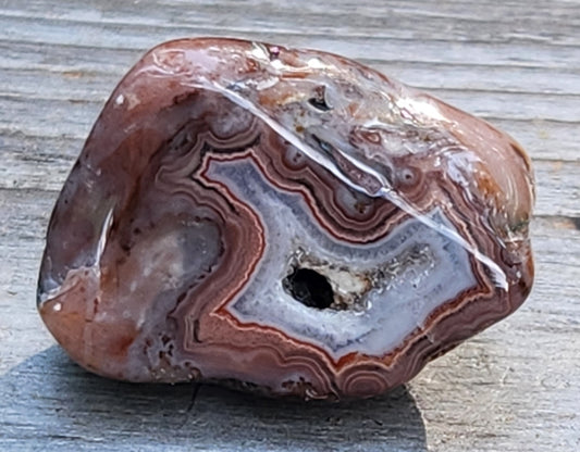 Tumbled Banded Agate, Self Tumbled, Item TA348