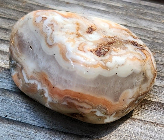 Tumbled Banded Agate, Self Tumbled, Item TA349