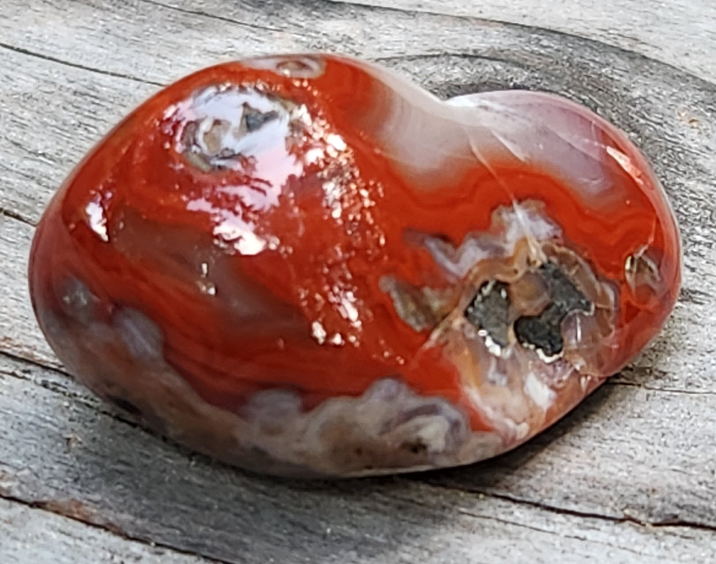 Tumbled Banded Agate, Self Tumbled, Item TA350