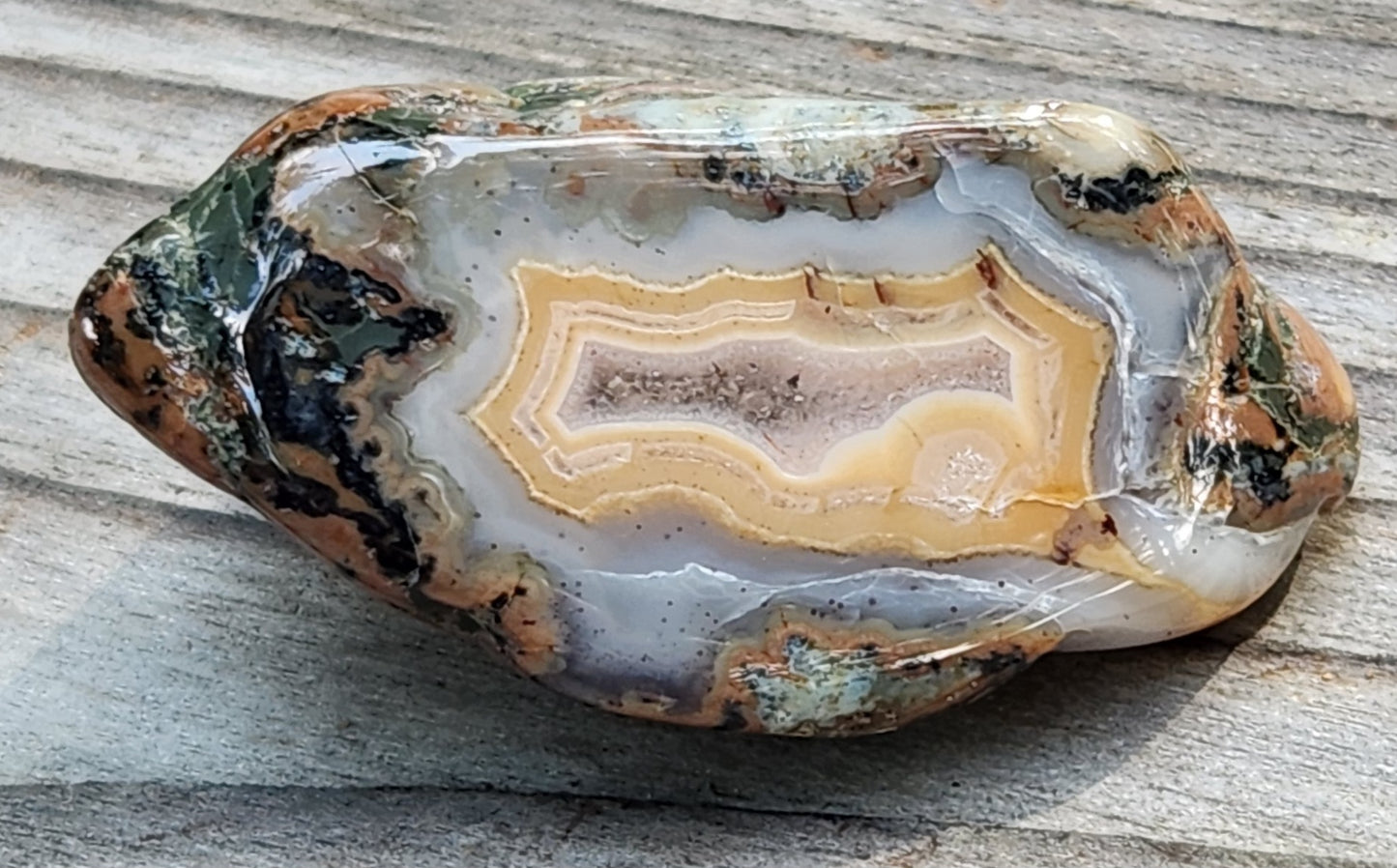 Tumbled Banded Agate, Self Tumbled, Item TA343