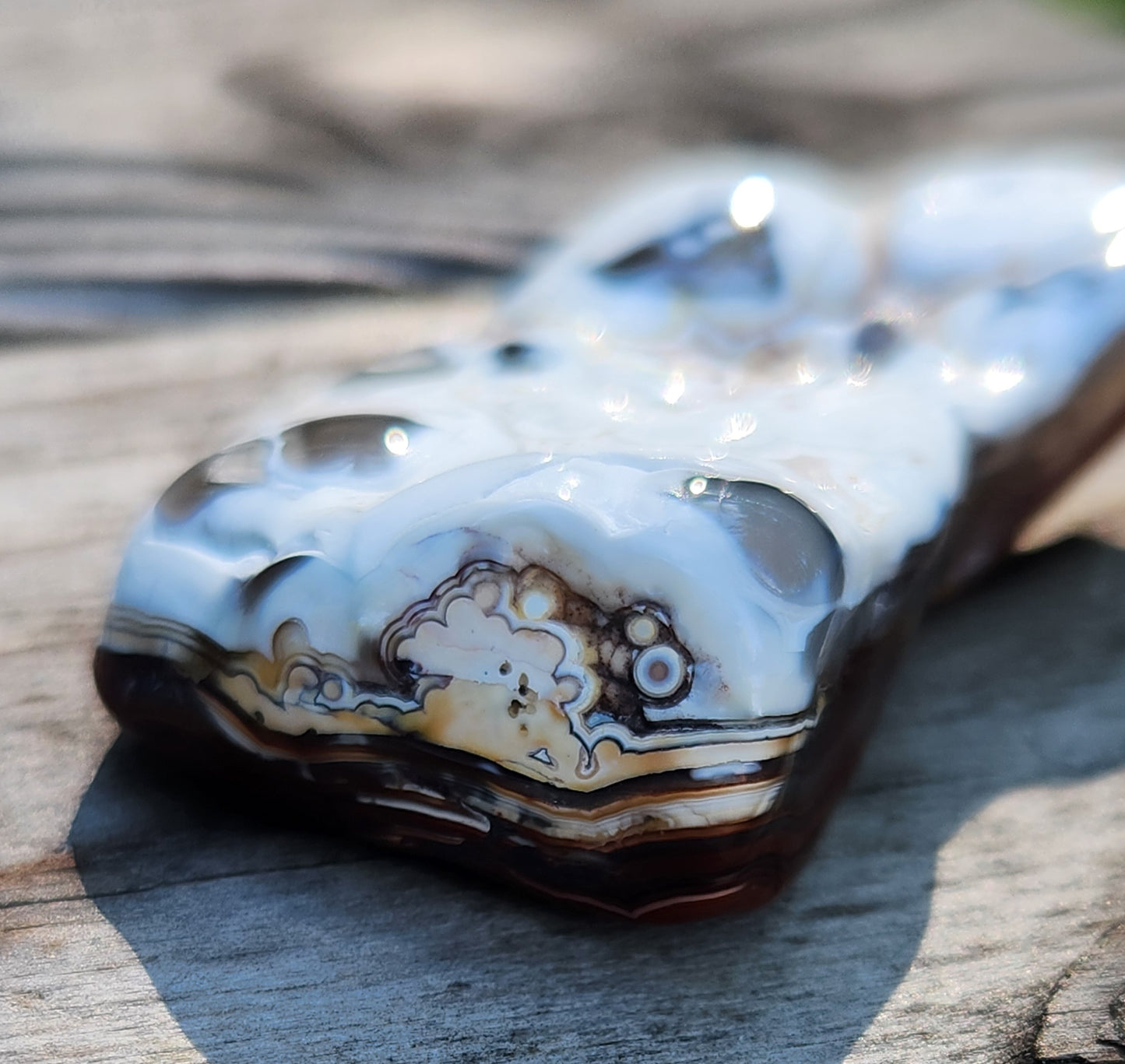 Tumbled Crazy Lace Agate, Self Tumbled, Item TA357